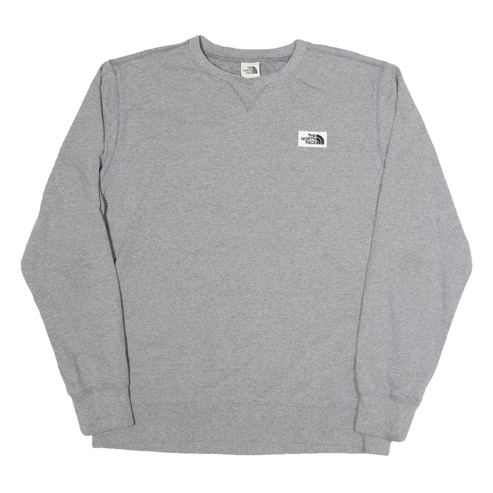 THE NORTH FACE Mens Grey Sweatshirt Crew Neck L Logo Patch Casual Pullover Refurbished - N/A refurbished available on Cerqular
