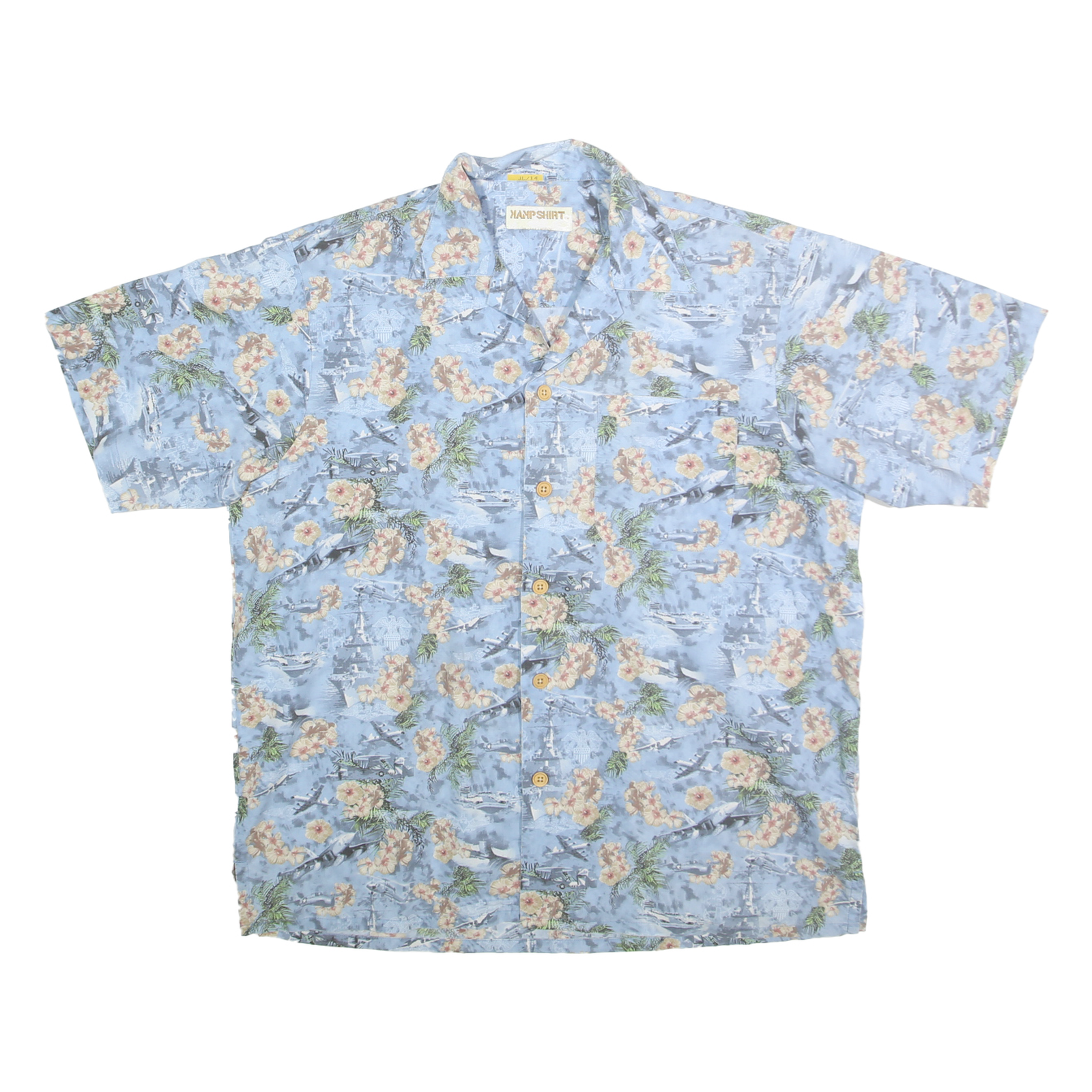 Buy KAMP SHIRT Mens Blue Floral Cotton Hawaiian Shirt L Casual Summer Beachwear Refurbished - $16.89 KAMP SHIRT Mens Blue Floral Cotton Hawaiian Shirt L Casual Summer Beachwear Refurbished - N/A refurbished available on Cerqular