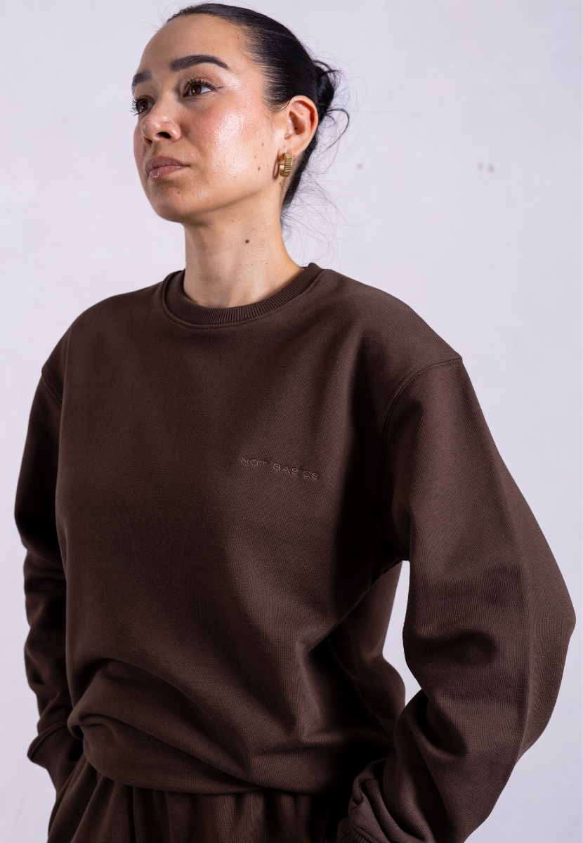Organic Cotton Sweatshirt, Hot Fudge | Size: XL Refurbished - N/A (Note: It's possible that "Pantee" refurbished available on Cerqular