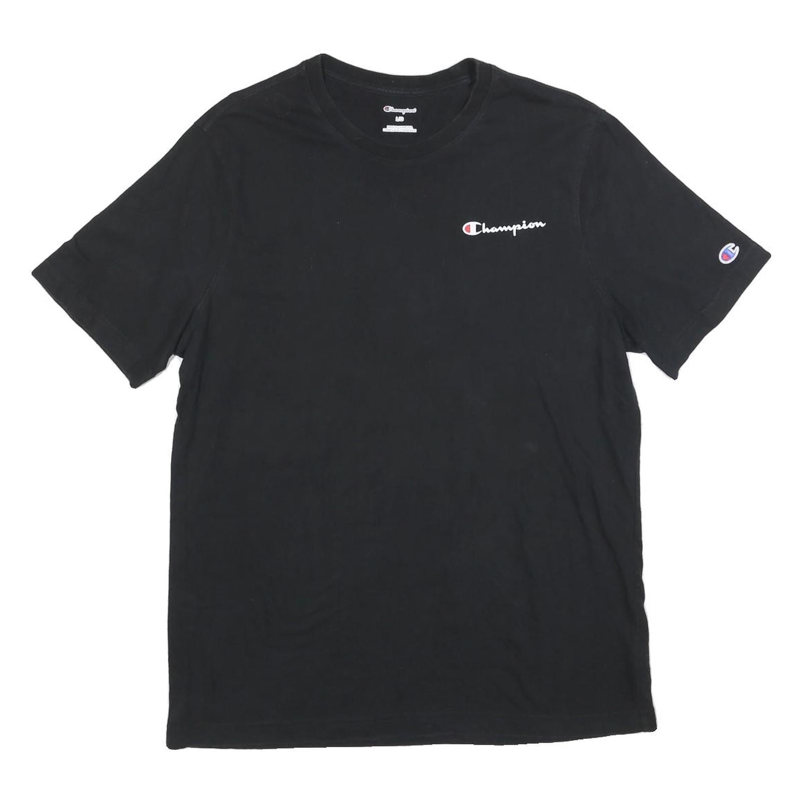 Buy CHAMPION Mens Black Graphic T-Shirt L Short Sleeve Crew Neck Logo Print Refurbished - $15.59 CHAMPION Mens Black Graphic T-Shirt L Short Sleeve Crew Neck Logo Print Refurbished - N/A refurbished available on Cerqular