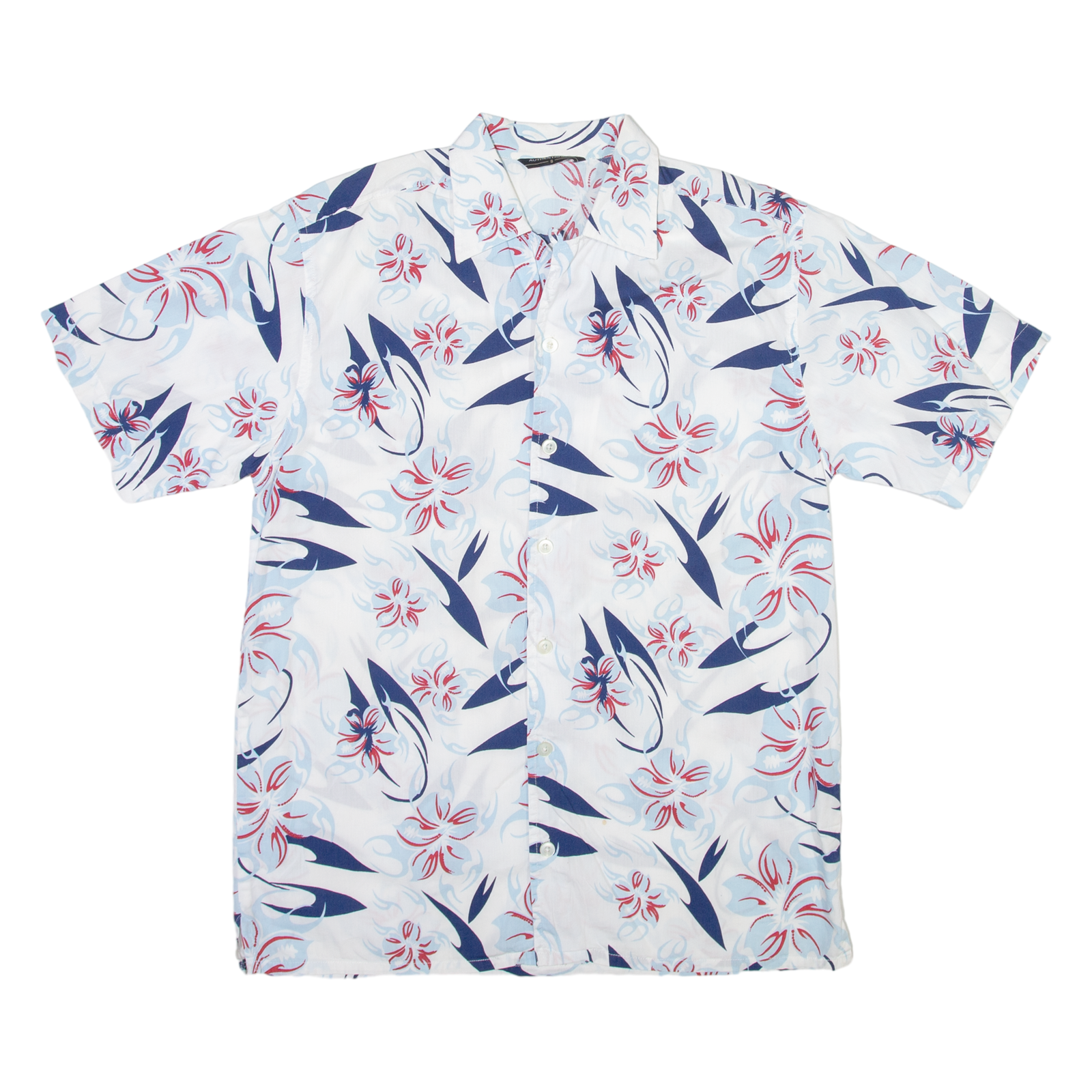AUTHENTIC WEAR Mens Shirt White Floral S Refurbished - N/A refurbished available on Cerqular