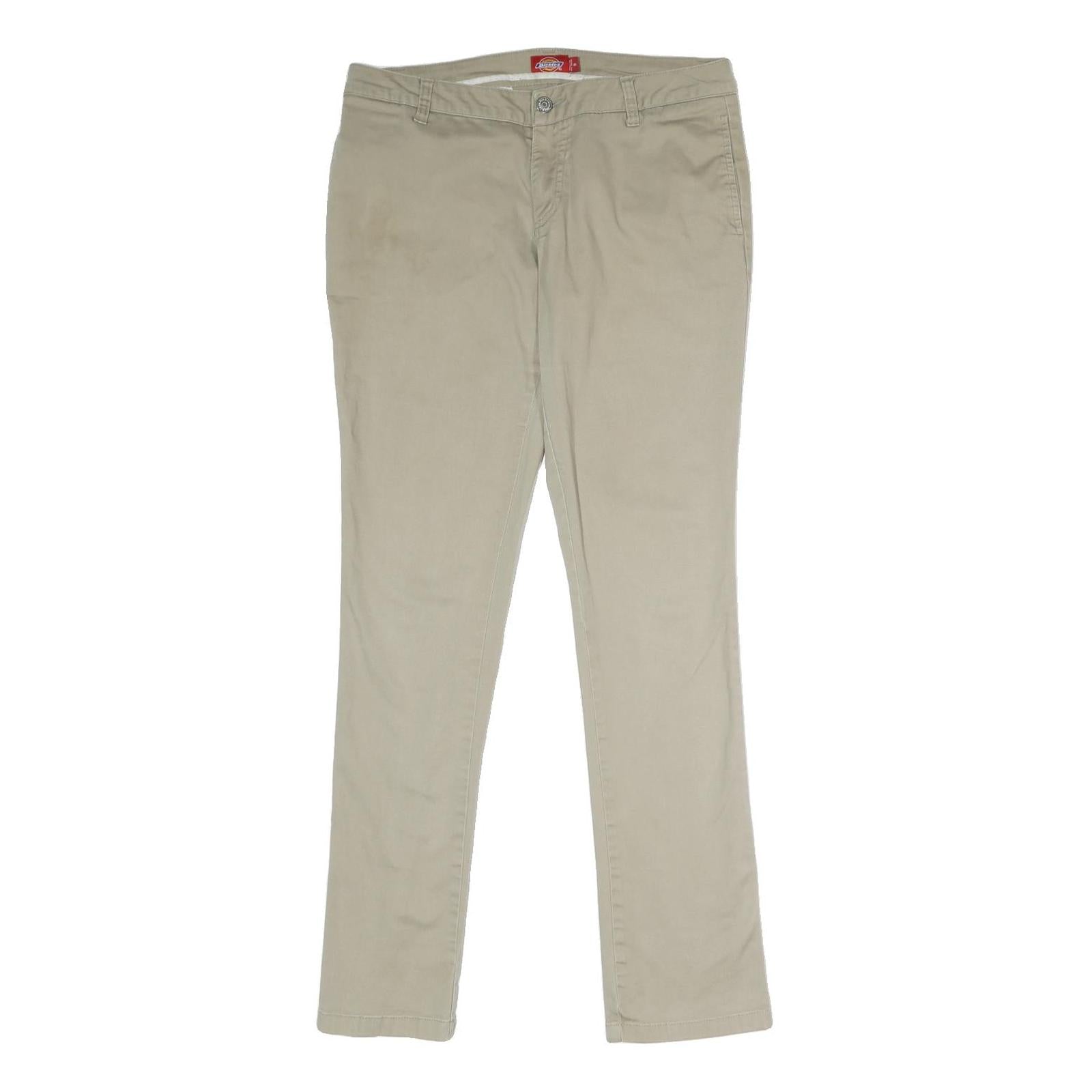 DICKIES Womens Cotton Blend Beige Regular Fit Straight Trousers W32 L32 Workwear Refurbished - N/A refurbished available on Cerqular