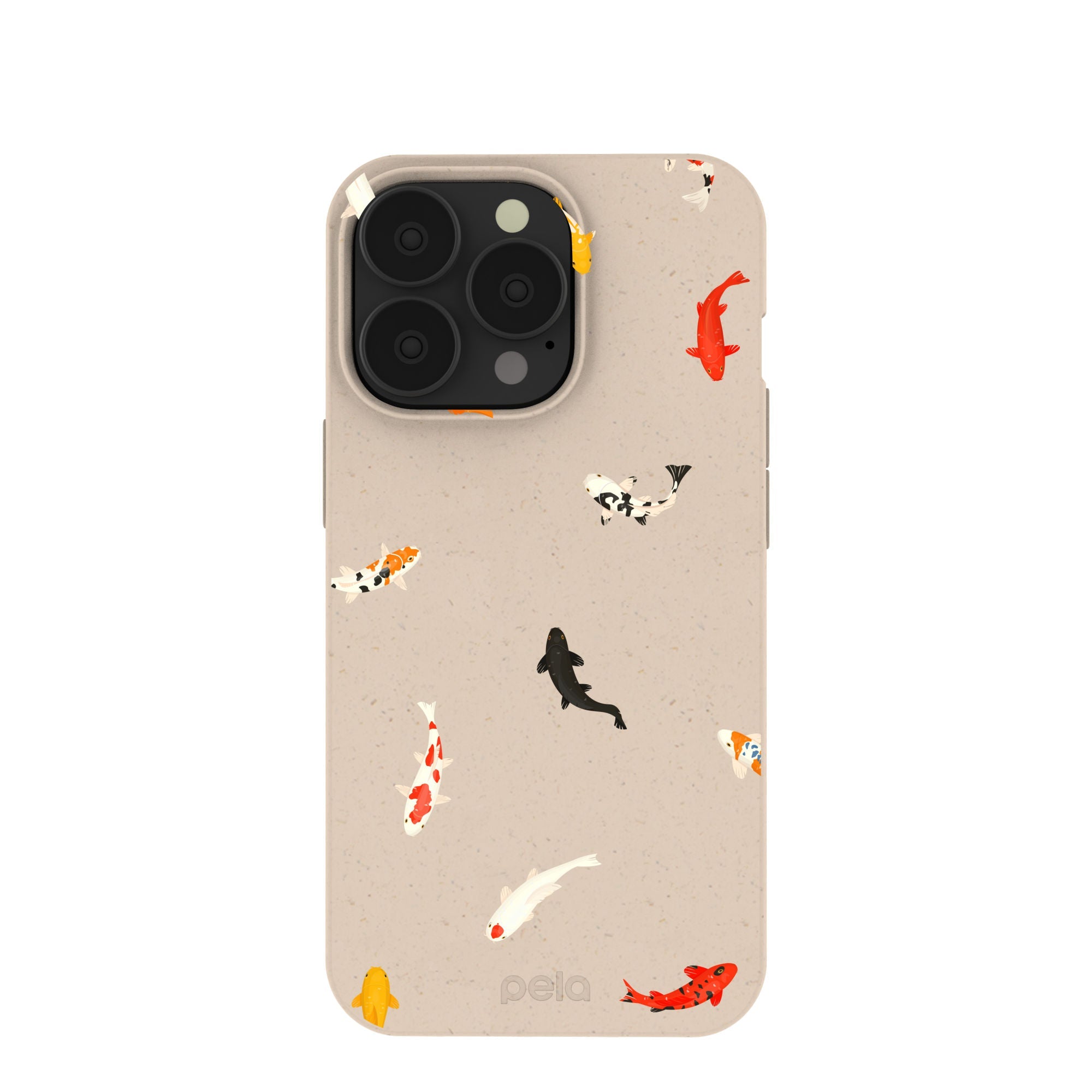 Seashell Lil Koi iPhone 13 Pro Case Refurbished - Pela Case refurbished available on Cerqular