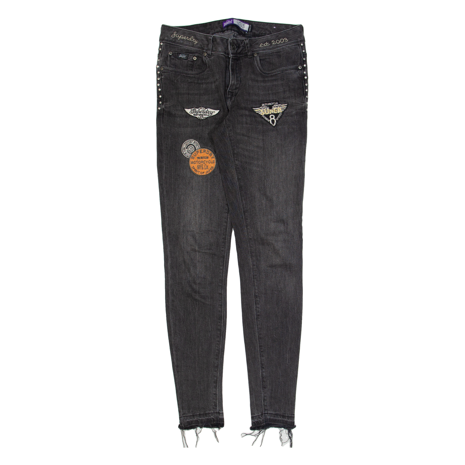 SUPERDRY Cassie Womens Jeans Black Slim Skinny W28 L32 Refurbished - N/A refurbished available on Cerqular