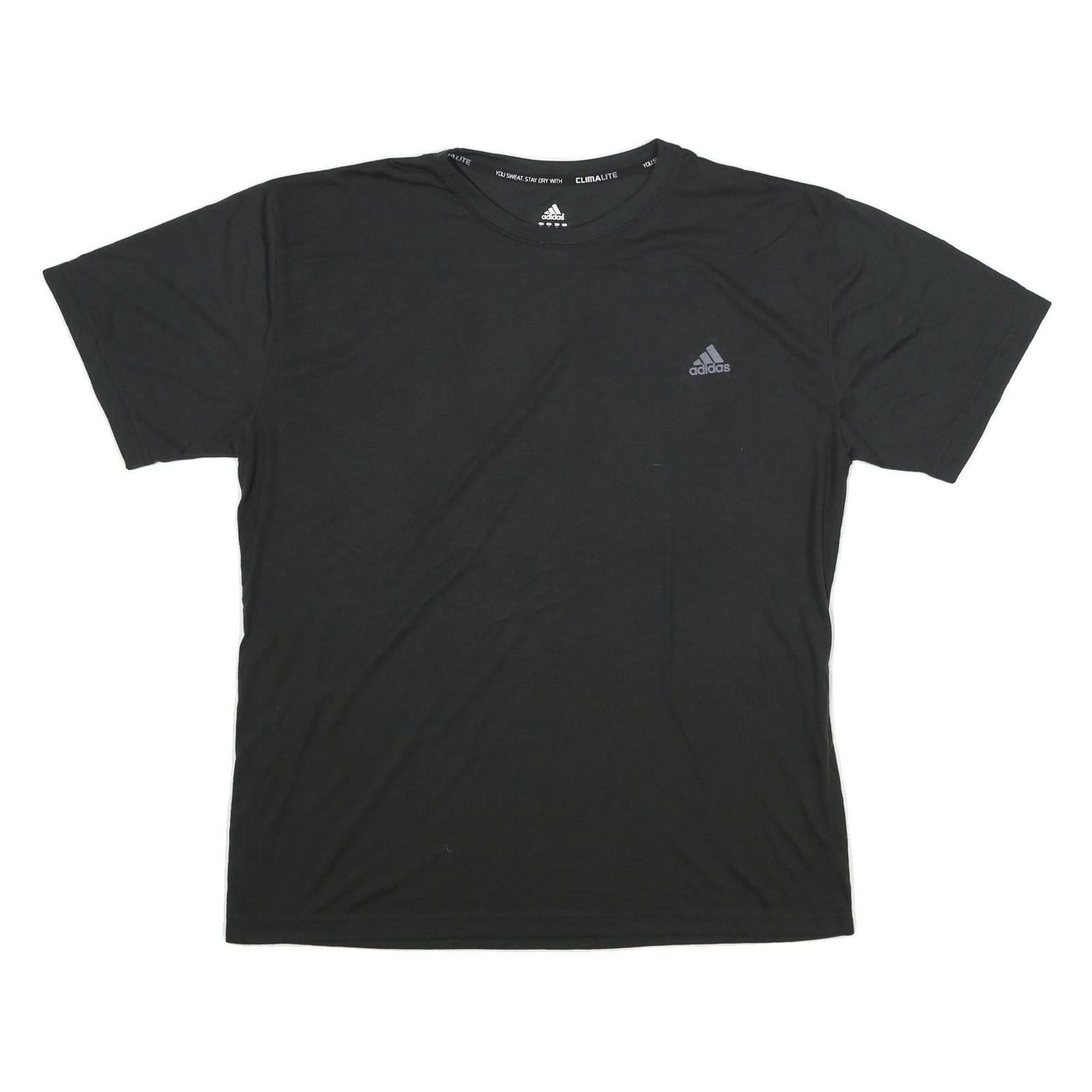 ADIDAS Mens Black Performance T-Shirt XL Short Sleeve Crew Neck Sportswear Refurbished - N/A refurbished available on Cerqular