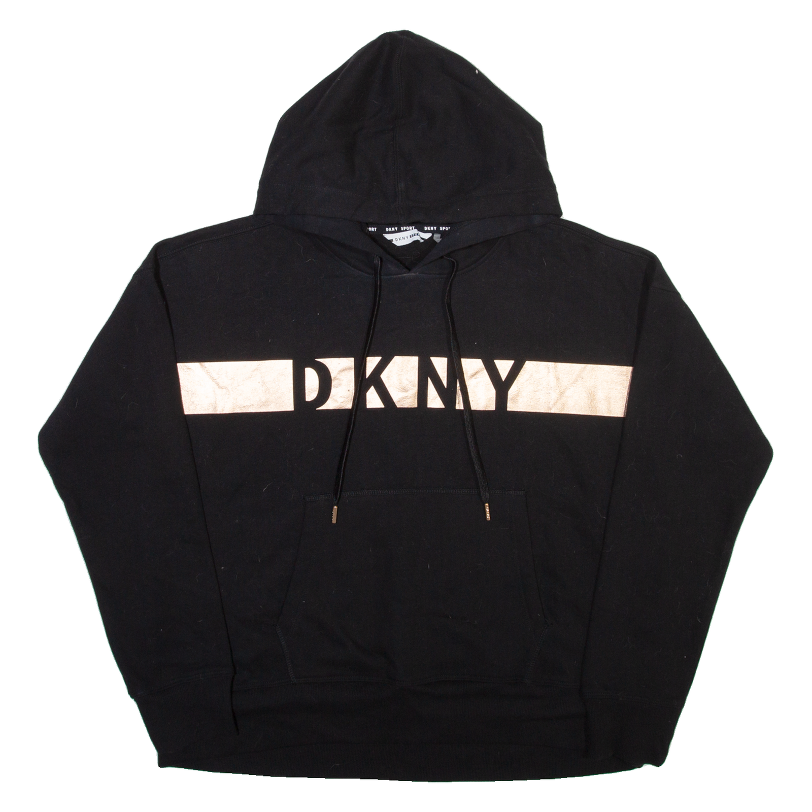 DKNY Womens Black Hoodie L Refurbished - N/A refurbished available on Cerqular