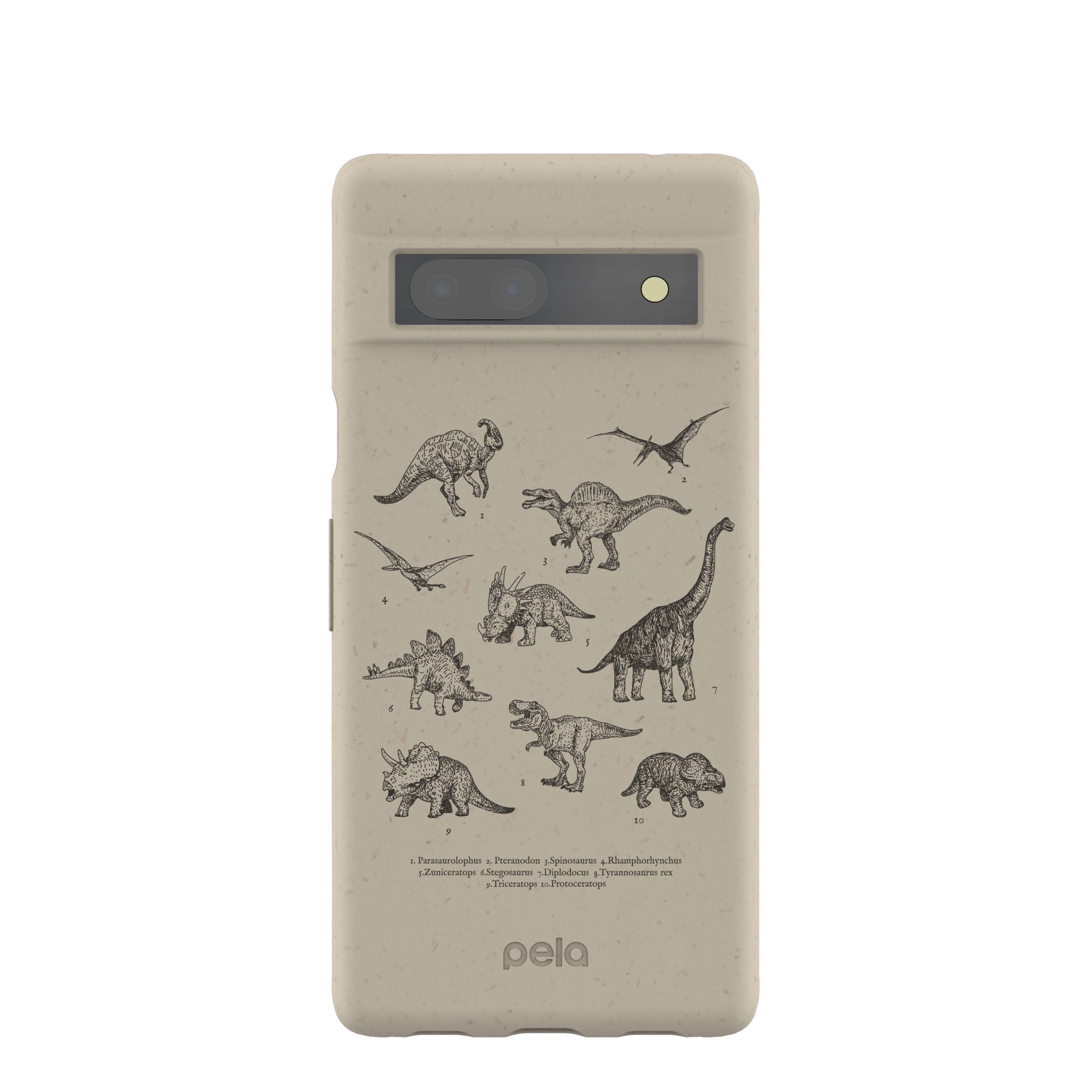 London Fog Dinosaurology Google Pixel 7a Case Refurbished - Pela Case refurbished available on Cerqular