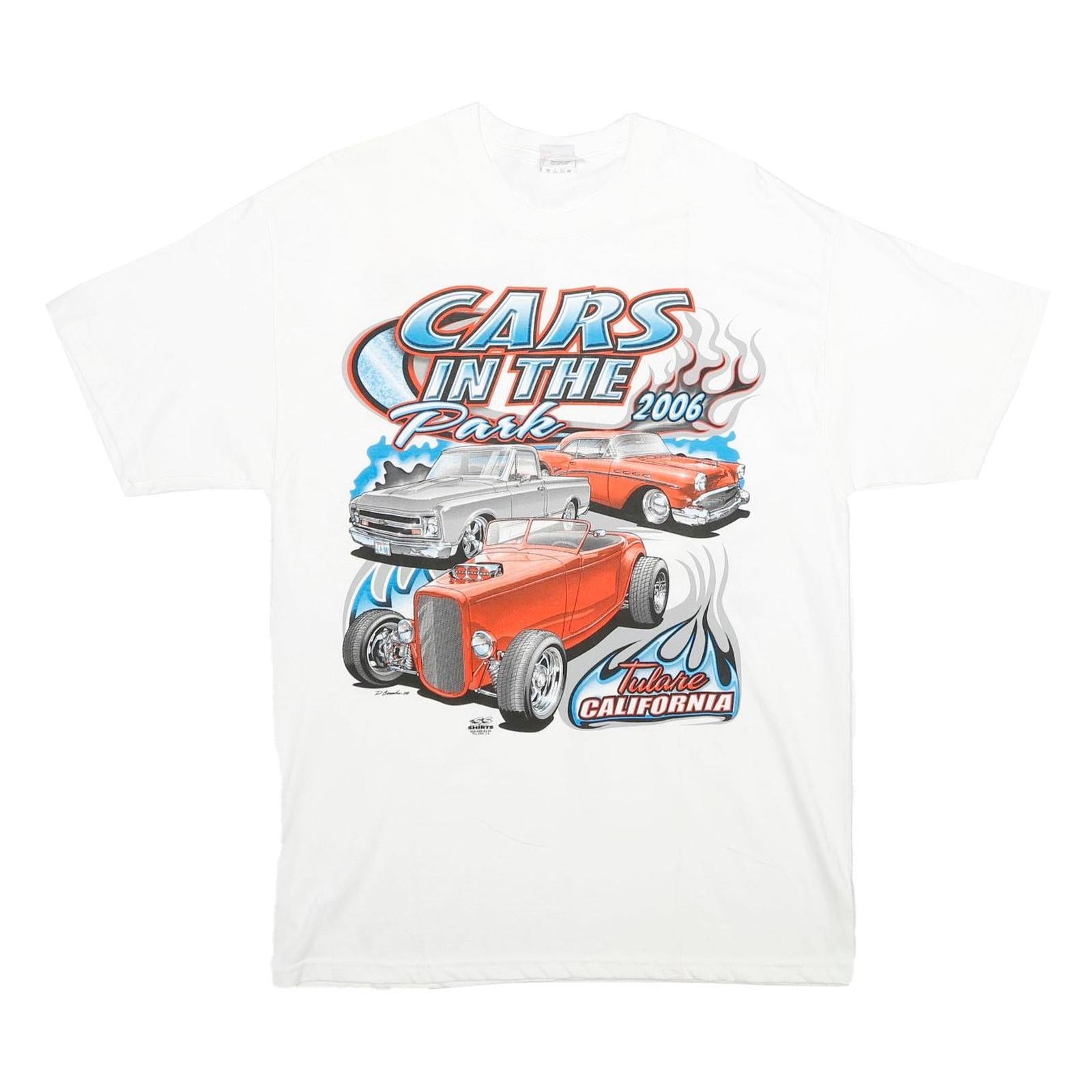 Buy HANES Mens White Cars In The Park 2006 Graphic T-Shirt L Short Sleeve Crew Neck Refurbished - $32.49 HANES Mens White Cars In The Park 2006 Graphic T-Shirt L Short Sleeve Crew Neck Refurbished - N/A refurbished available on Cerqular