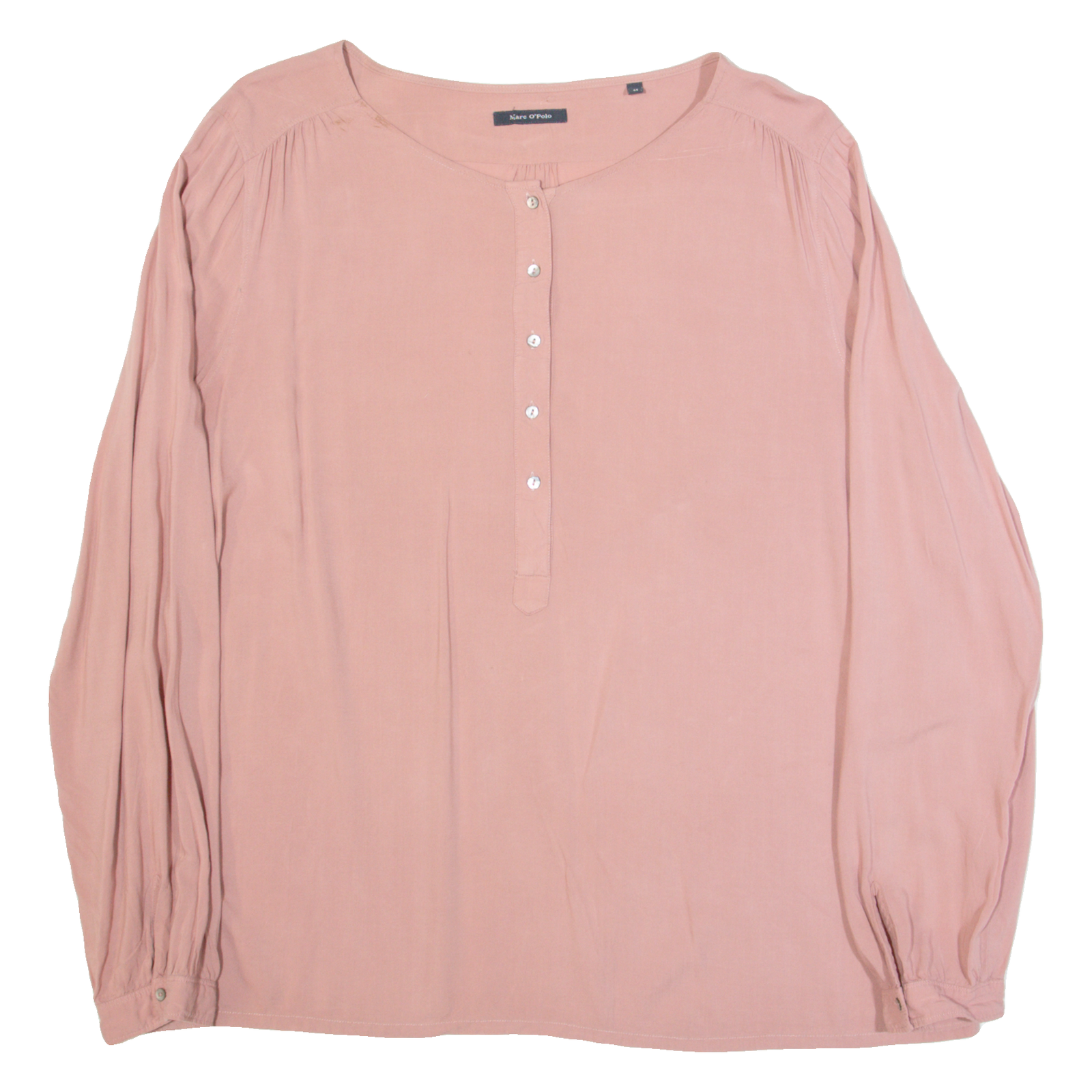 MARC O'POLO Womens Blouse Pink Long Sleeve M Refurbished - N/A refurbished available on Cerqular