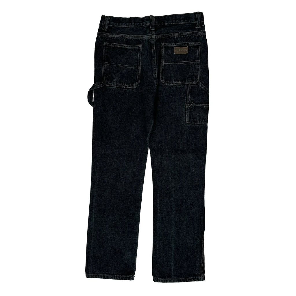 Chams Carpenter Jeans - 29W UK 10 Black Cotton Refurbished - Thrifted (note: this is a term often used to describe second- refurbished available on Cerqular