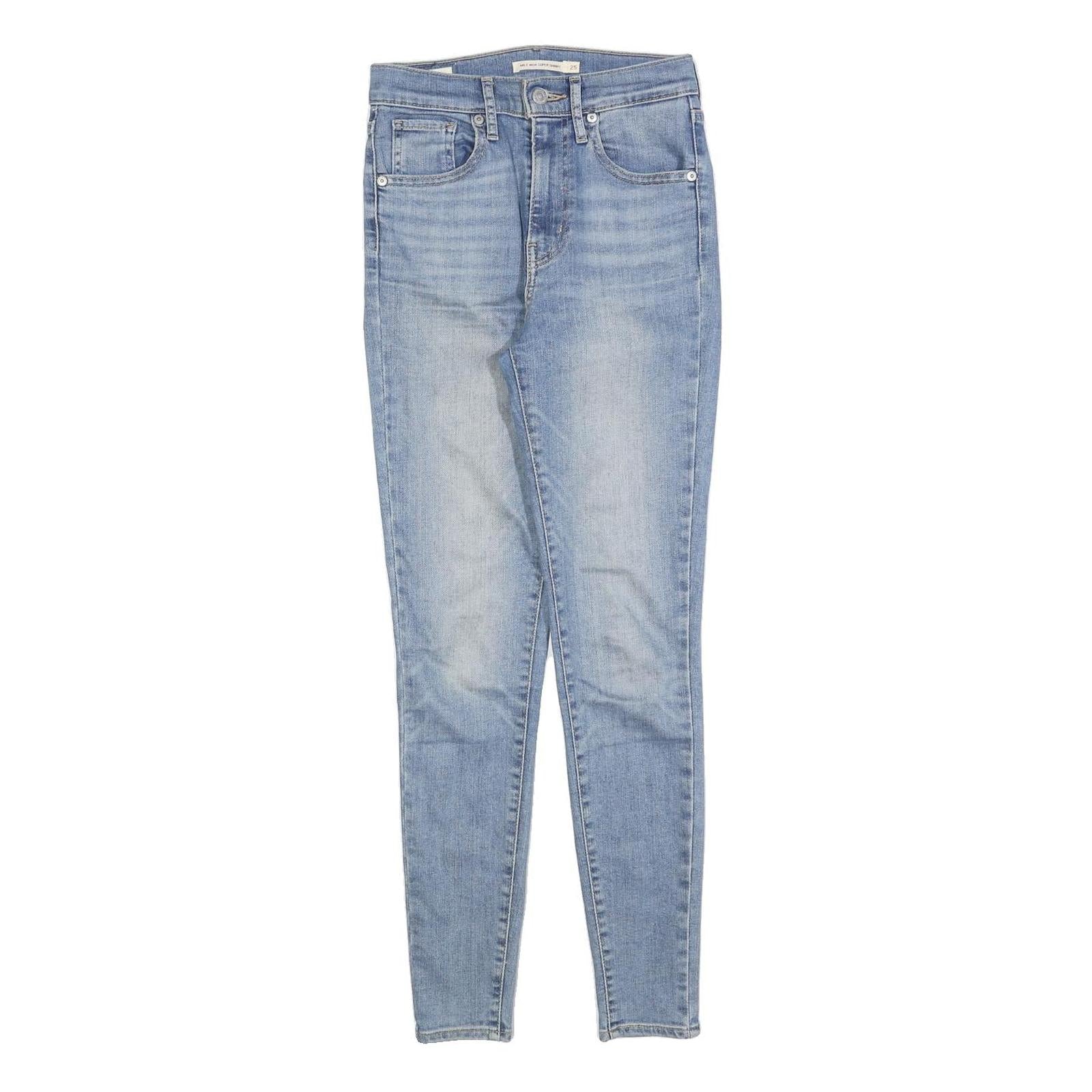 LEVI'S Womens Blue Slim Skinny Denim Light W25 L28 Jeans Stretch Cotton Refurbished - N/A refurbished available on Cerqular