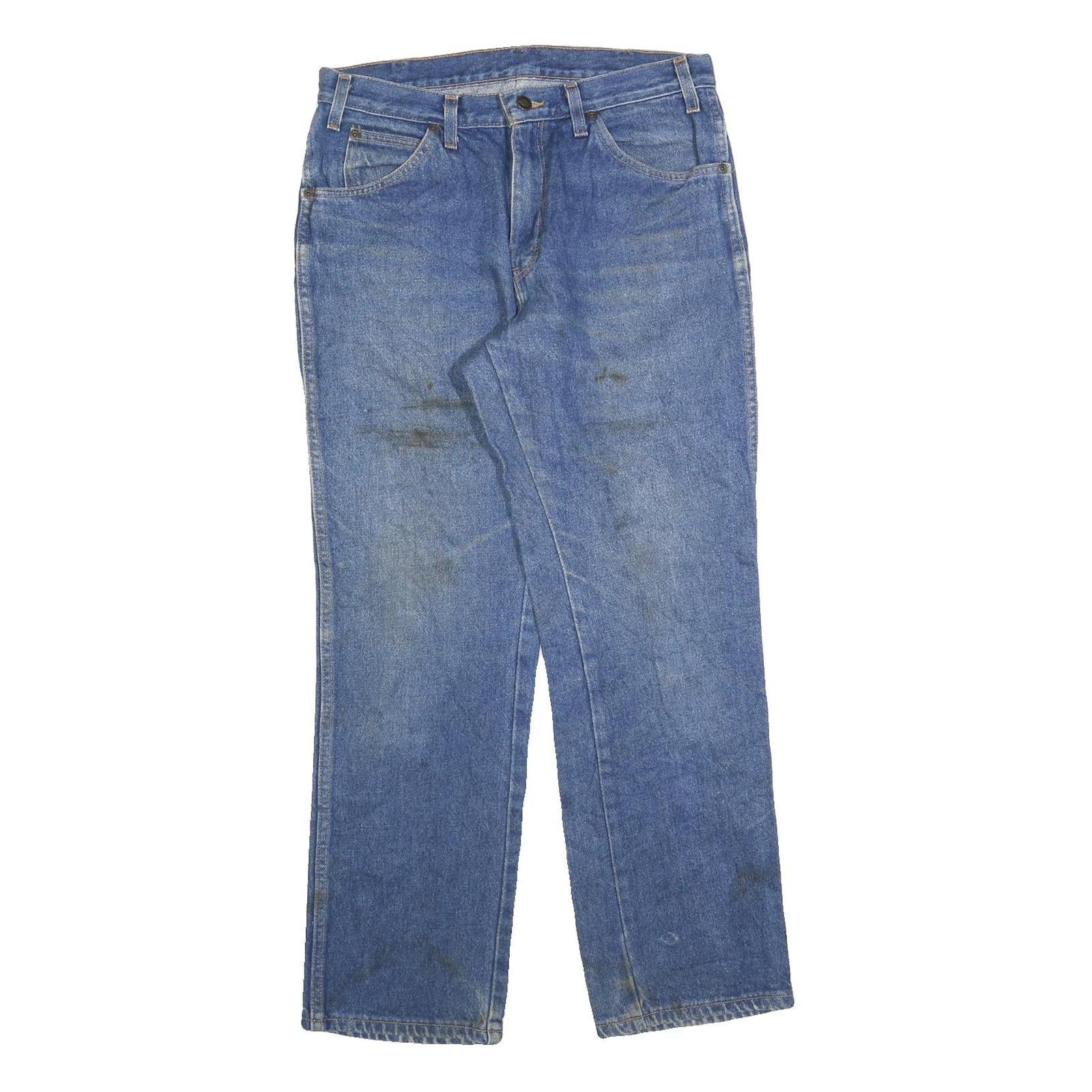 DICKIES Mens Relaxed Blue Denim Jeans W32 L30 Cotton Blend Zip Pockets Casual Refurbished - N/A refurbished available on Cerqular