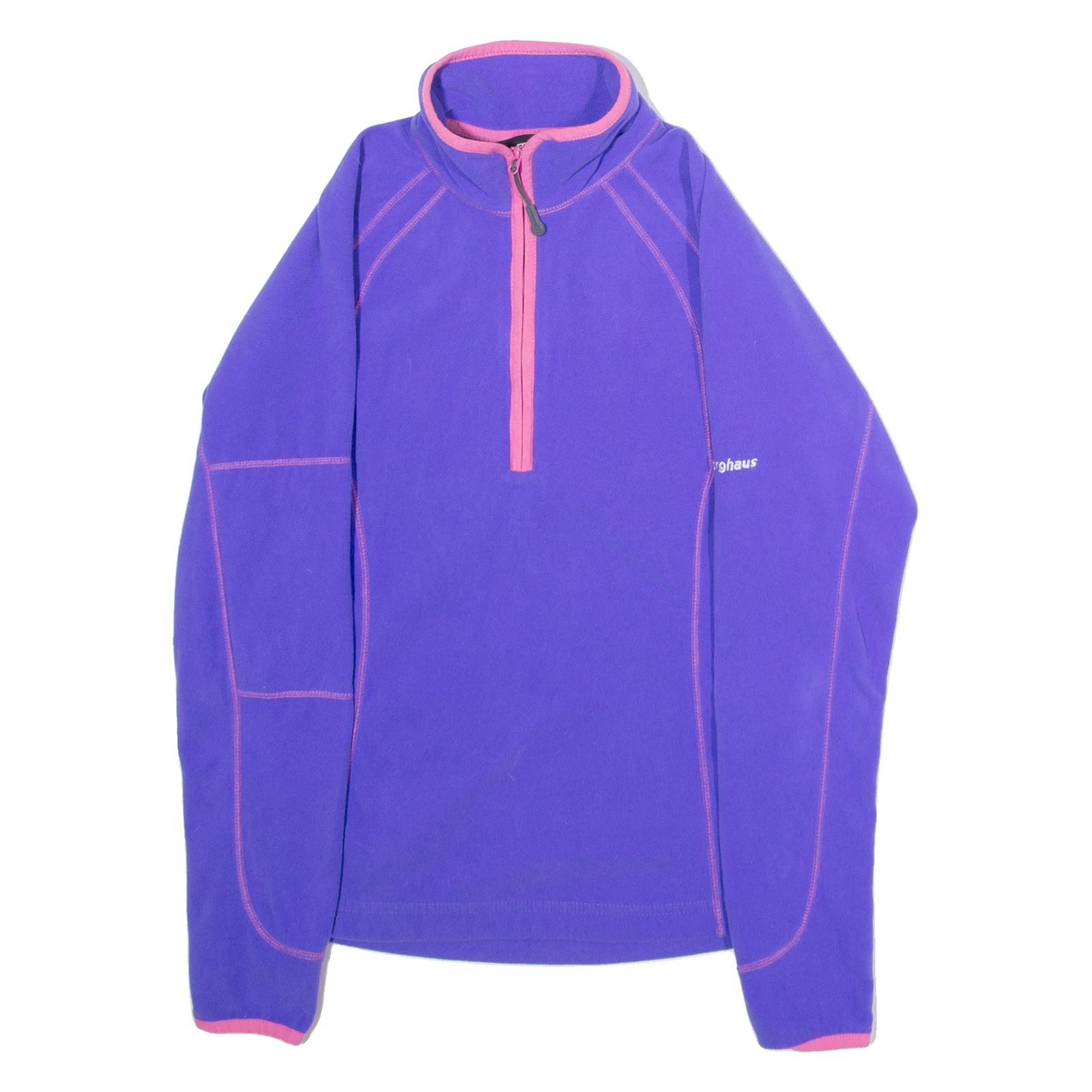 BERGHAUS Womens Fleece Purple 1/4 Zip UK 8 Refurbished - N/A refurbished available on Cerqular
