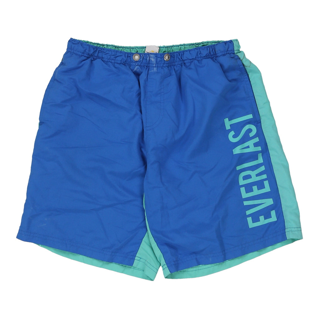 Everlast Swim Shorts - Medium Blue Nylon Refurbished - Thrifted (note: this is a term often used to describe second- refurbished available on Cerqular