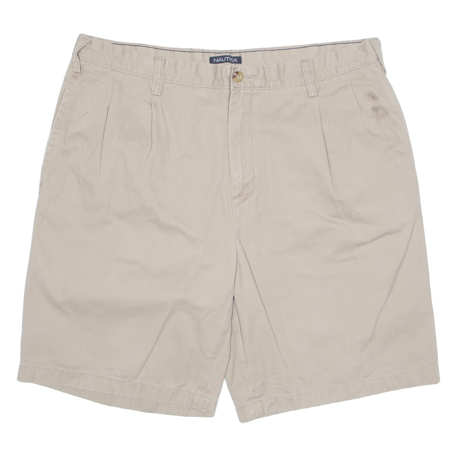 NAUTICA Mens Chino Shorts Grey XL W38 Refurbished - N/A refurbished available on Cerqular