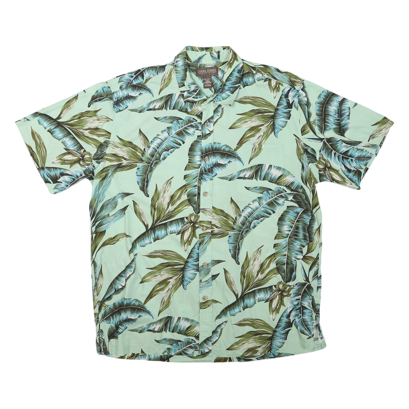 Buy COOKE STREET Mens Green Blue Leaf Pattern Cotton Blend Shirt XL Casual Summer Refurbished - $16.89 COOKE STREET Mens Green Blue Leaf Pattern Cotton Blend Shirt XL Casual Summer Refurbished - N/A refurbished available on Cerqular