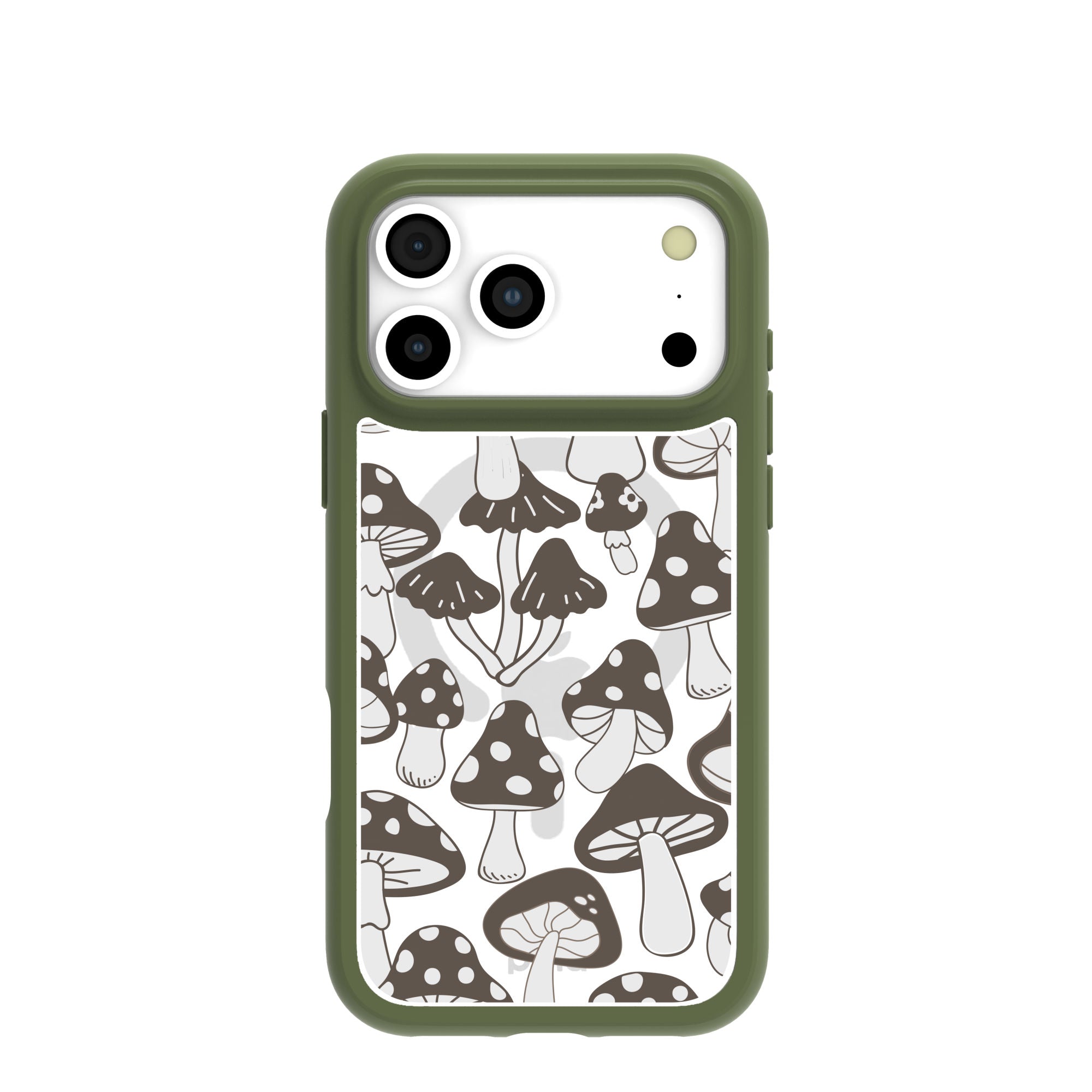 Clear Fungi Fuel iPhone 17 Pro Max Case With Forest Floor Ridge (MagSafe included) Refurbished - Pela Case refurbished available on Cerqular