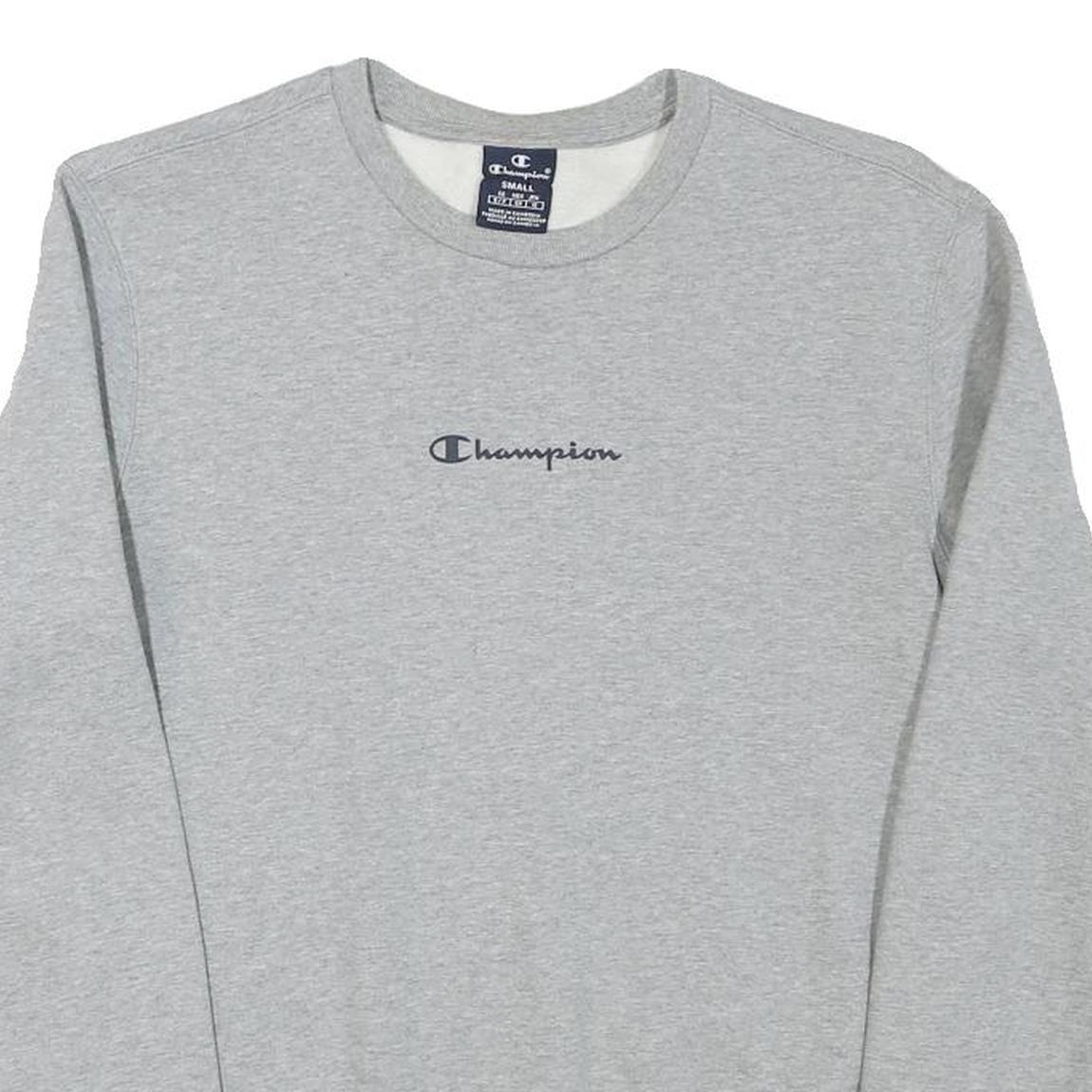 Buy CHAMPION Mens Grey S Crew Neck Sweatshirt Cotton Blend Logo Casual Refurbished - $29.89 CHAMPION Mens Grey S Crew Neck Sweatshirt Cotton Blend Logo Casual Refurbished - N/A refurbished available on Cerqular
