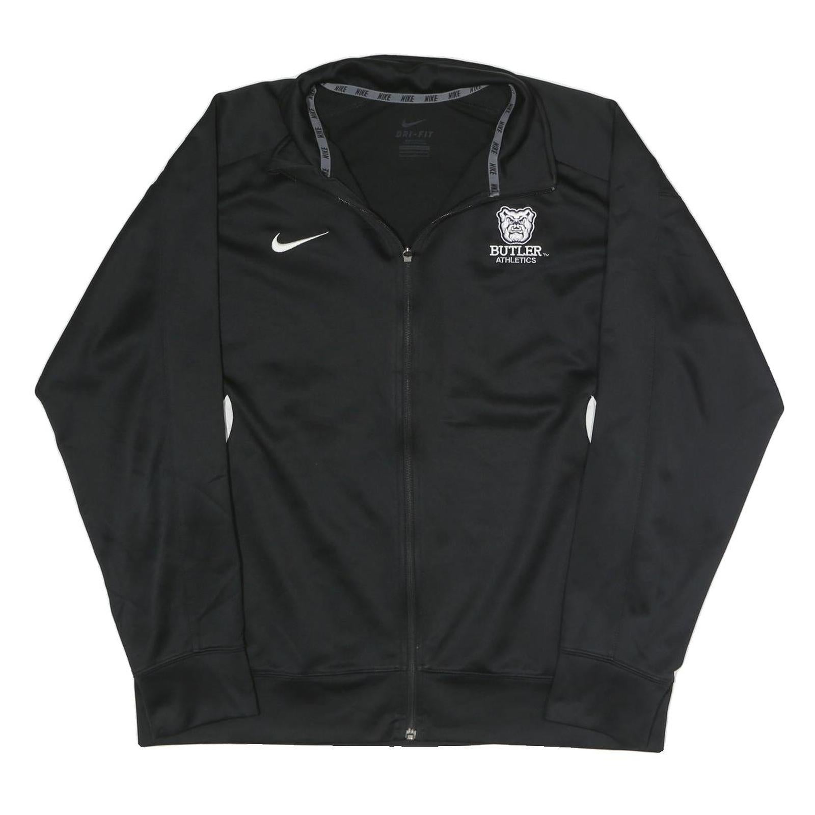 NIKE Mens Black Butler Athletics Zip Jacket L Polyester Blend Athletic Refurbished - N/A refurbished available on Cerqular