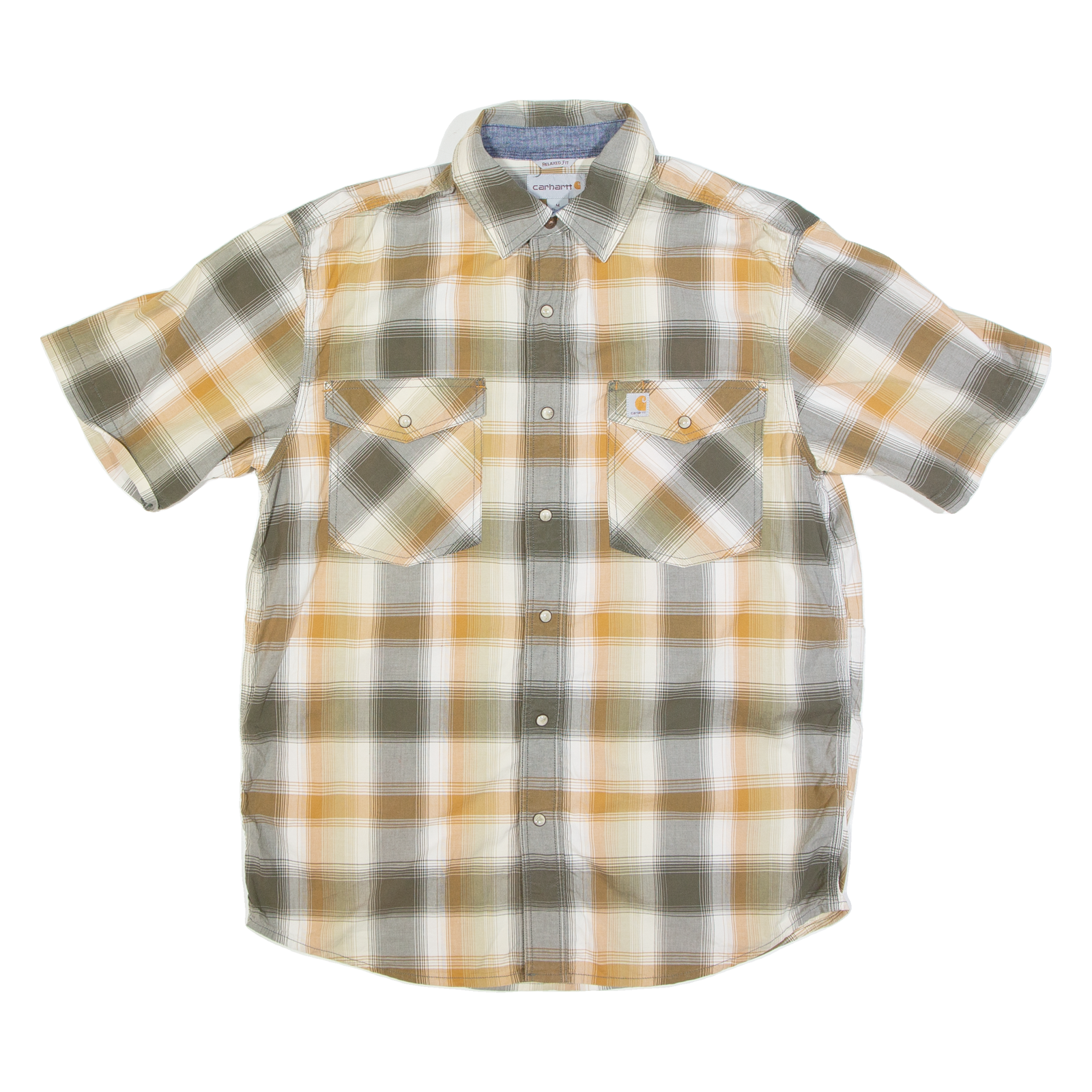CARHARTT Relaxed Fit Mens Shirt Brown Check M Refurbished - N/A refurbished available on Cerqular