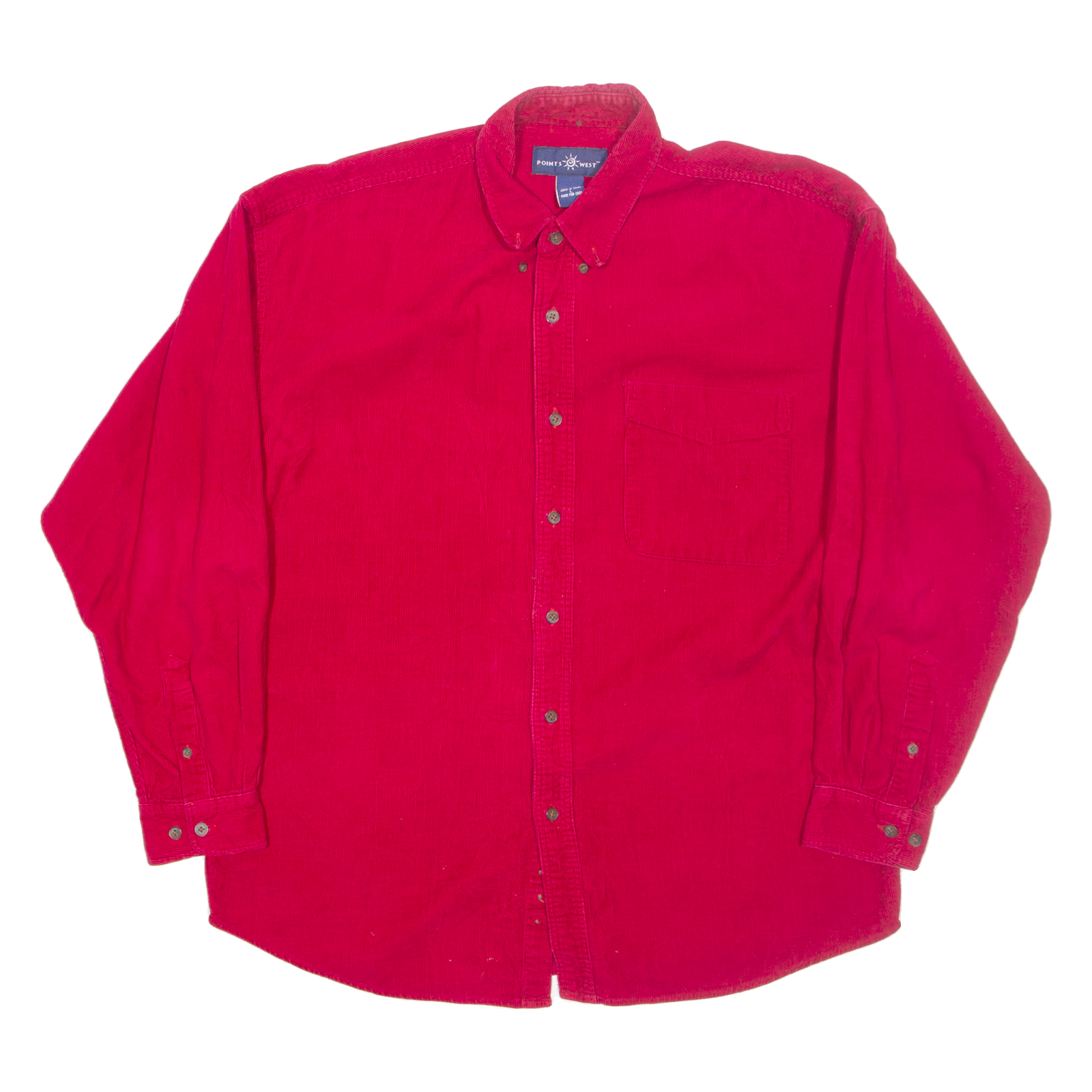 Buy POINTS WEST Mens Corduroy Shirt Red Long Sleeve L Refurbished - $23.39 POINTS WEST Mens Corduroy Shirt Red Long Sleeve L Refurbished - N/A refurbished available on Cerqular