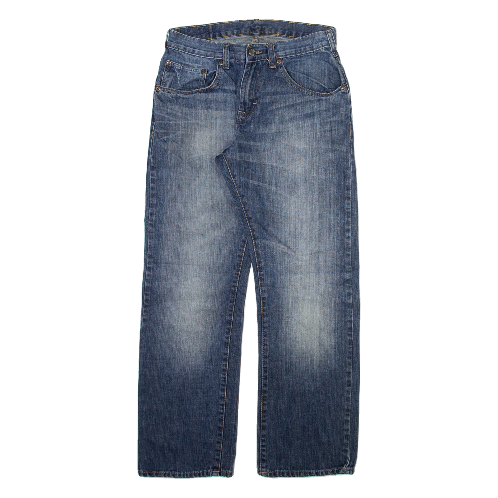 LEE Mens Jeans Blue Regular Straight Stone Wash W30 L30 Refurbished - N/A refurbished available on Cerqular