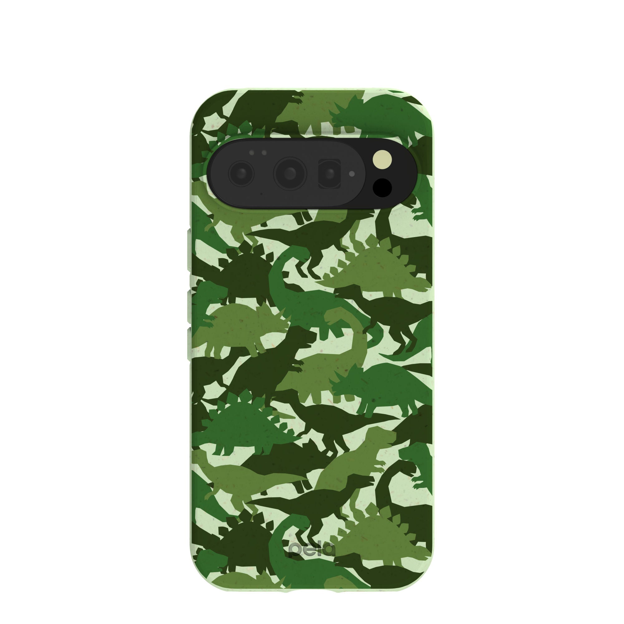 Sage Green Dino Camo Google Pixel 10/10 Pro Case Refurbished - Pela Case refurbished available on Cerqular