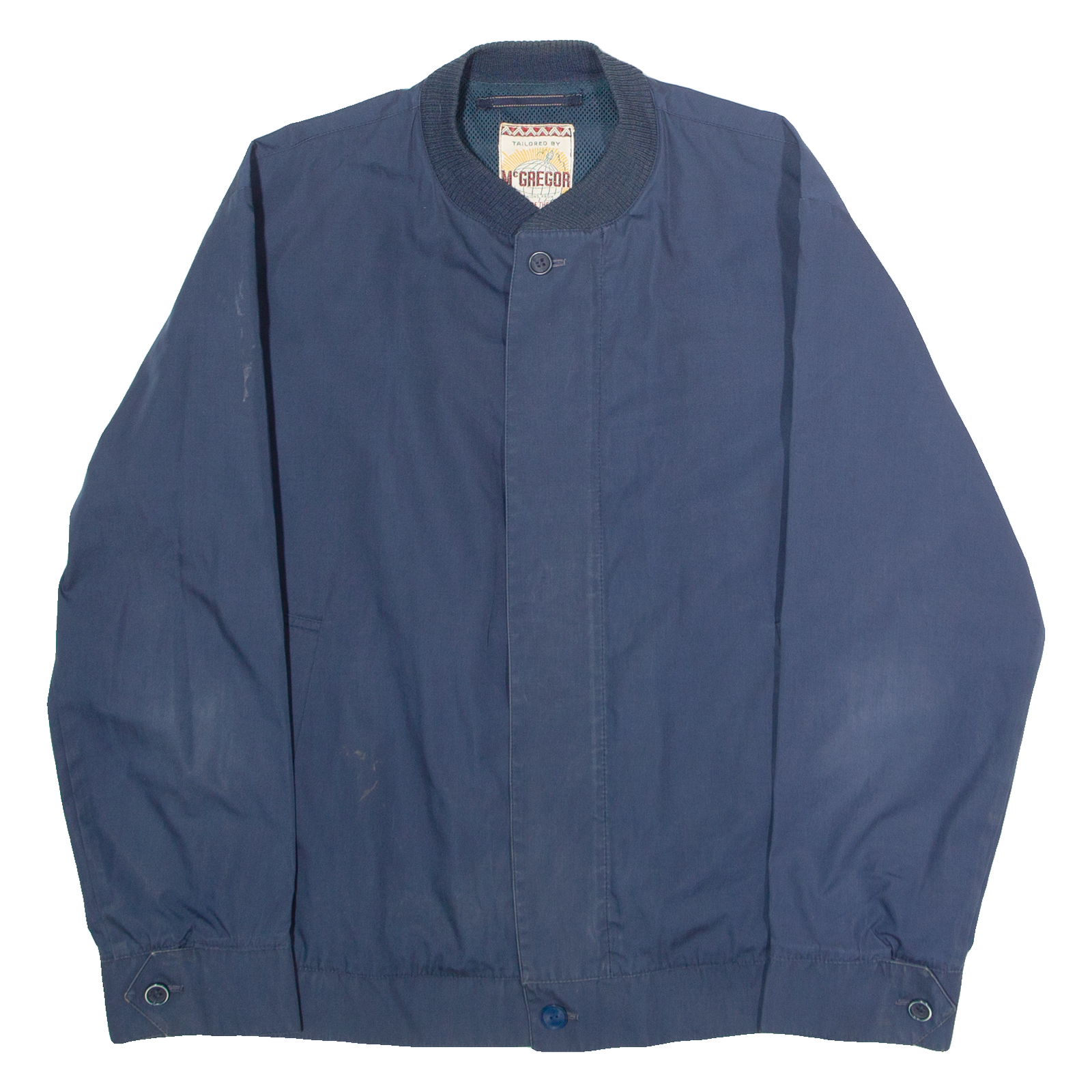 MCGREGOR Mens Bomber Jacket Blue L Refurbished - N/A refurbished available on Cerqular