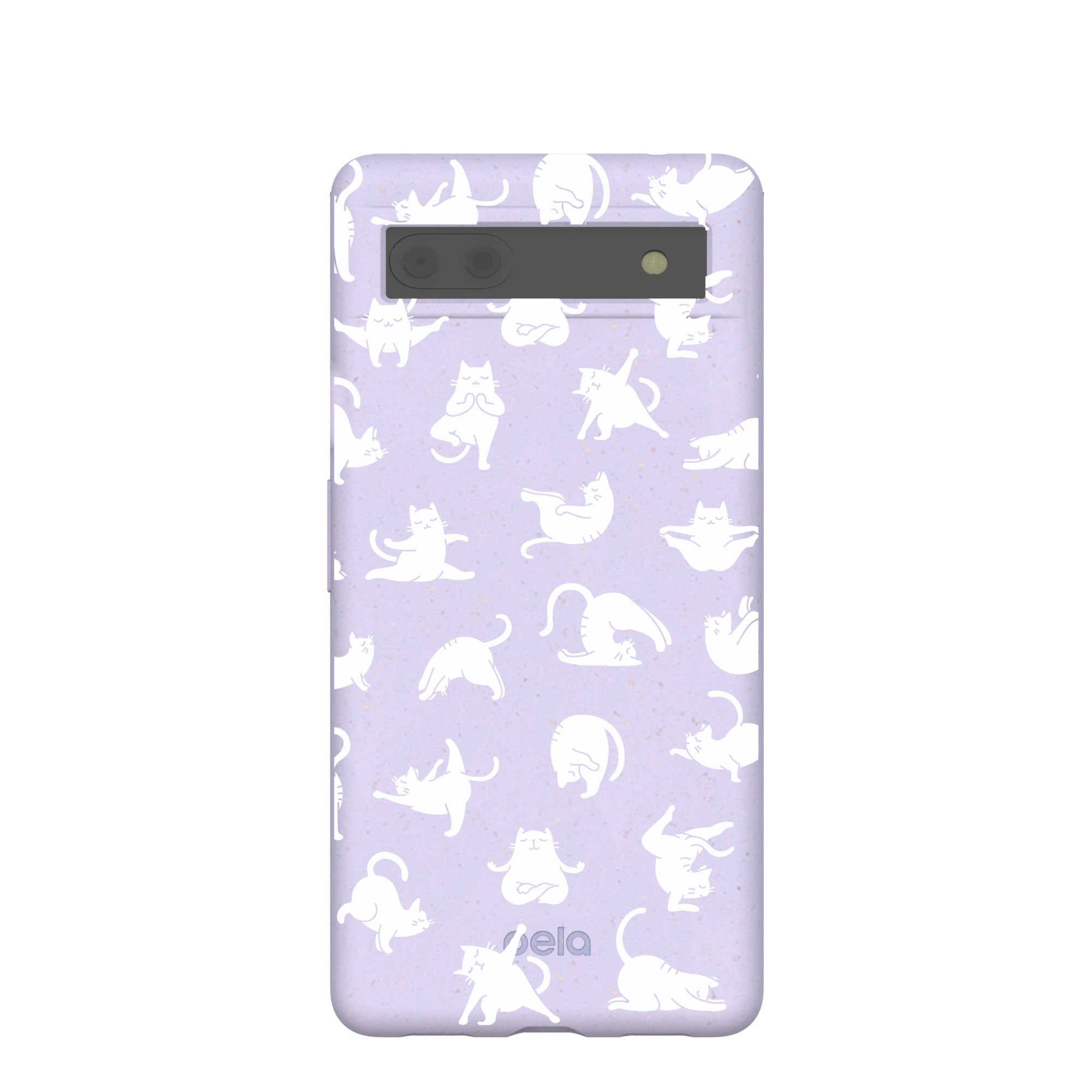 Lavender Yoga Cat Google Pixel 6a Case Refurbished - Pela Case refurbished available on Cerqular