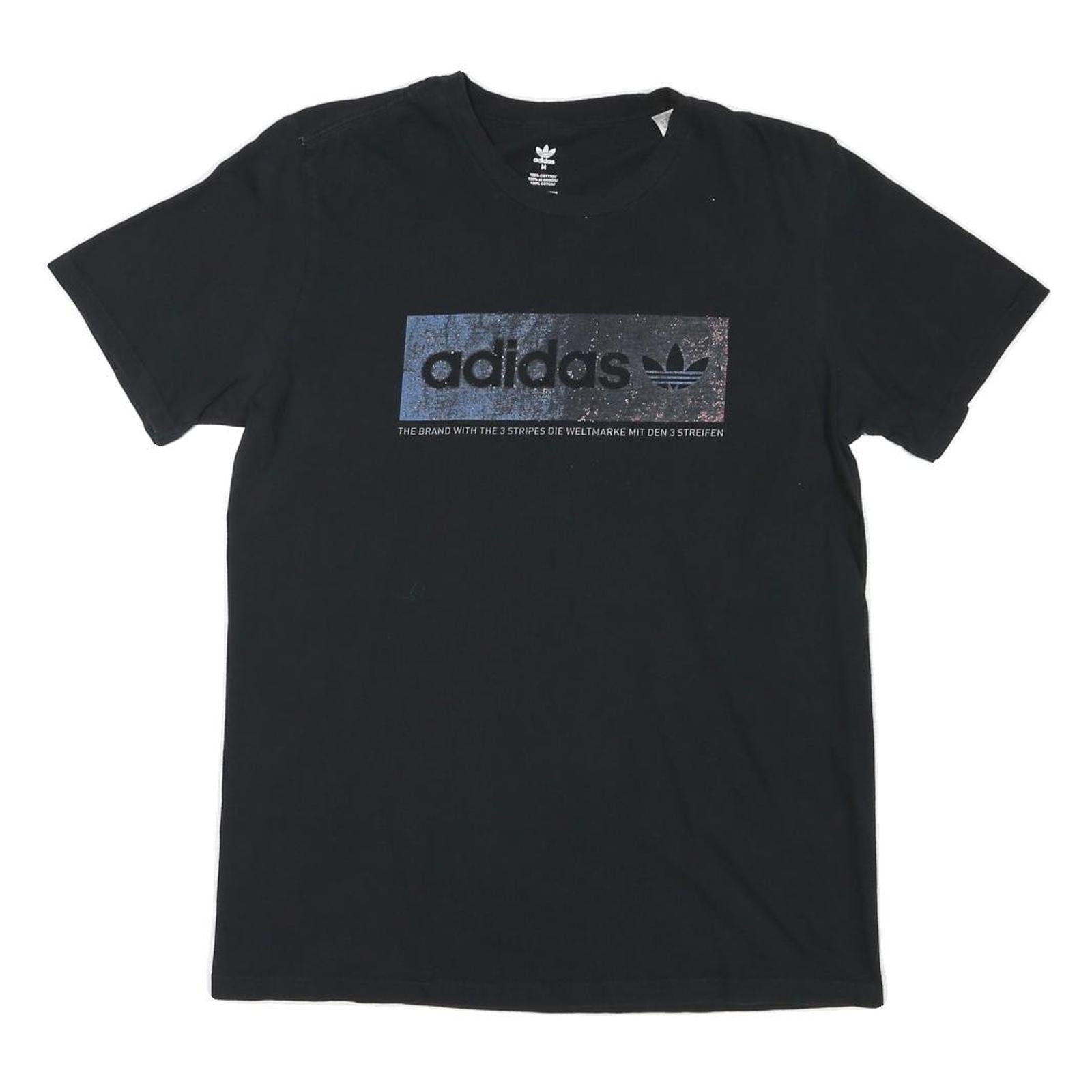 Buy ADIDAS Mens Black Cotton Blend T-Shirt M Short Sleeve Crew Neck Logo Print Refurbished - $16.89 ADIDAS Mens Black Cotton Blend T-Shirt M Short Sleeve Crew Neck Logo Print Refurbished - N/A refurbished available on Cerqular