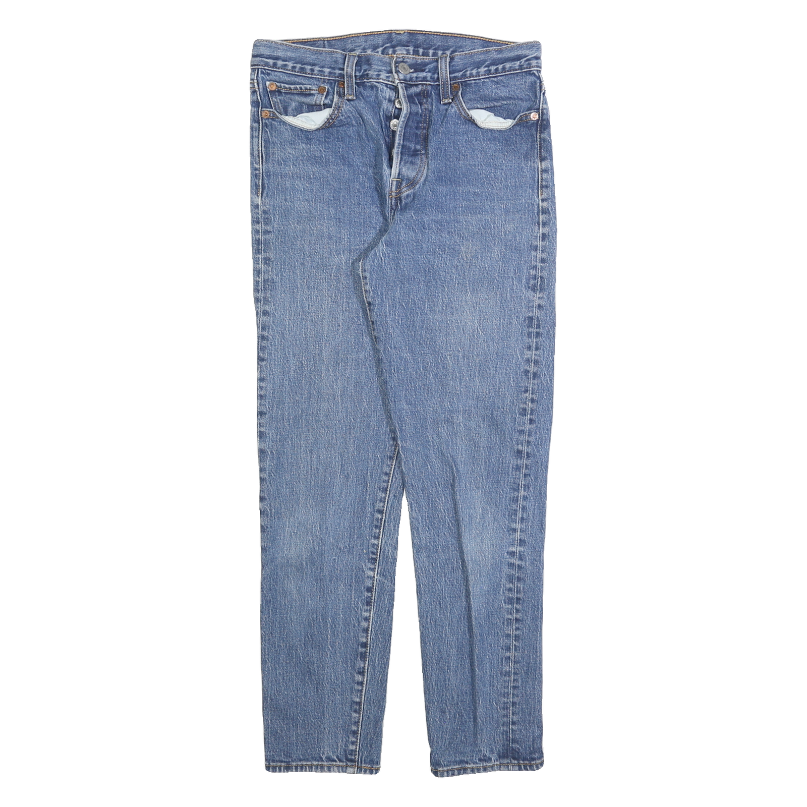 LEVI'S Womens Jeans Blue Slim Skinny Denim Raw W28 L26 Button Closure Refurbished - N/A refurbished available on Cerqular