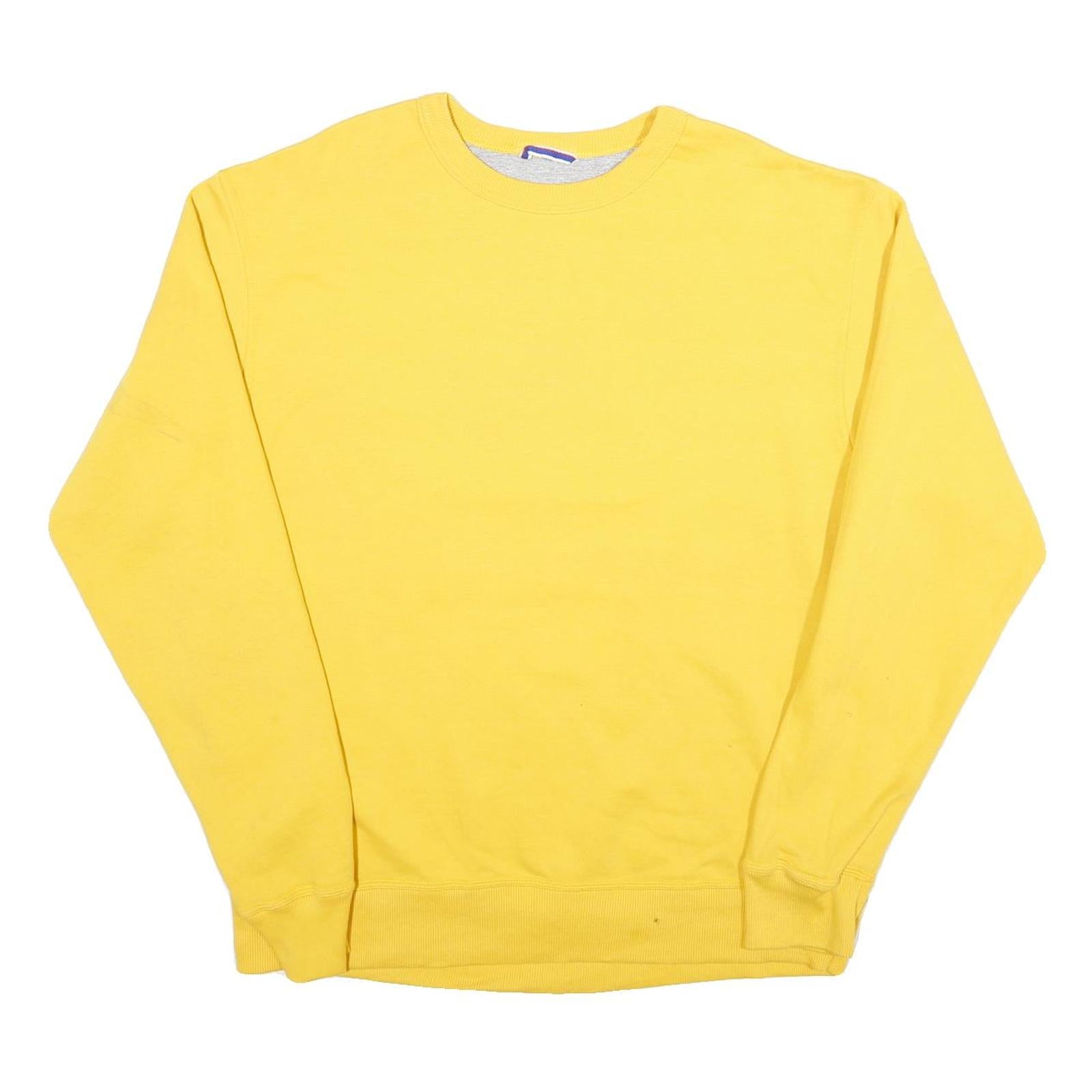 Buy CHAMPION Mens Yellow Crew Neck L Sweatshirt Cotton Blend Casual Pullover Refurbished - $33.79 CHAMPION Mens Yellow Crew Neck L Sweatshirt Cotton Blend Casual Pullover Refurbished - N/A refurbished available on Cerqular