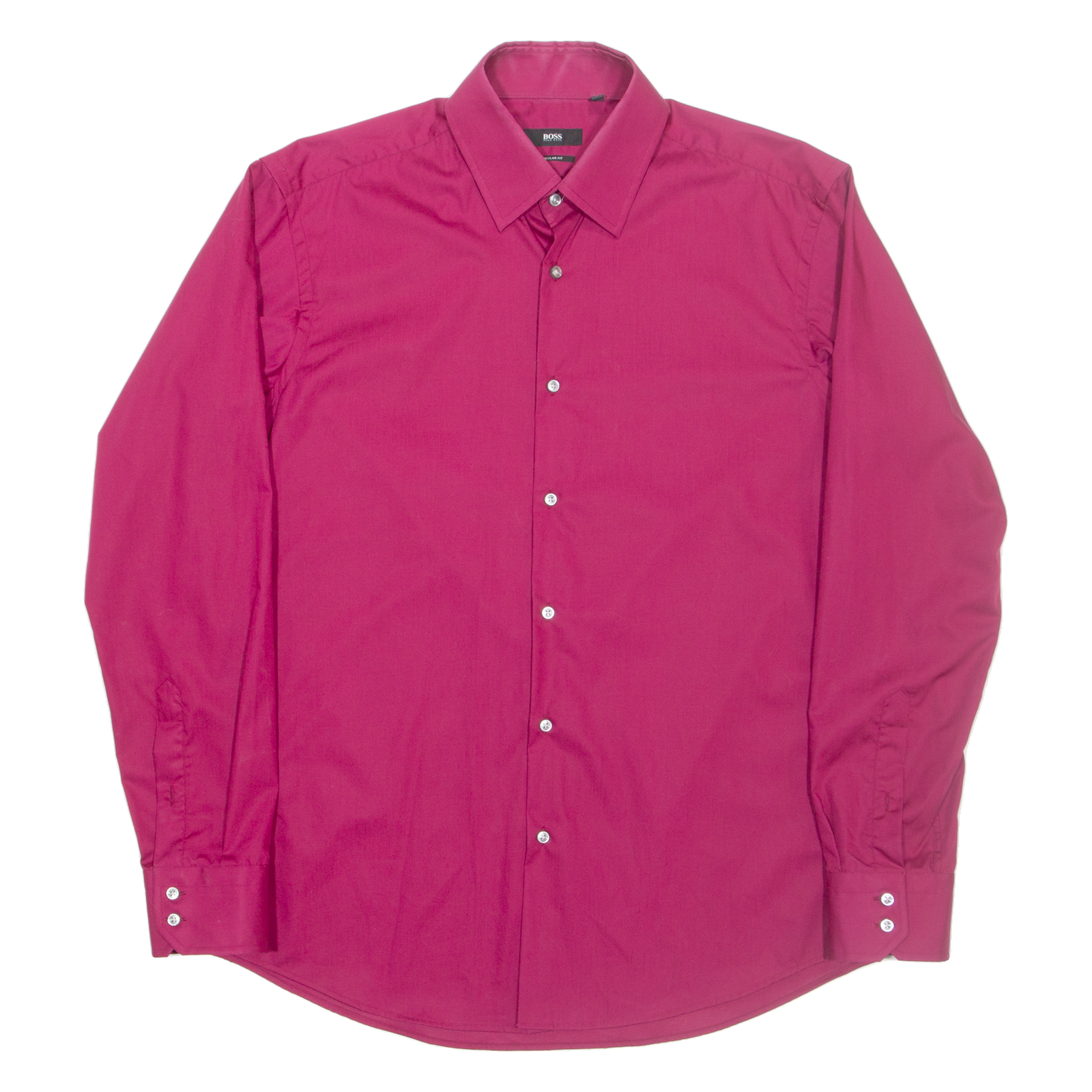 BOSS Womens Plain Shirt Purple Long Sleeve UK 16 Refurbished - N/A refurbished available on Cerqular