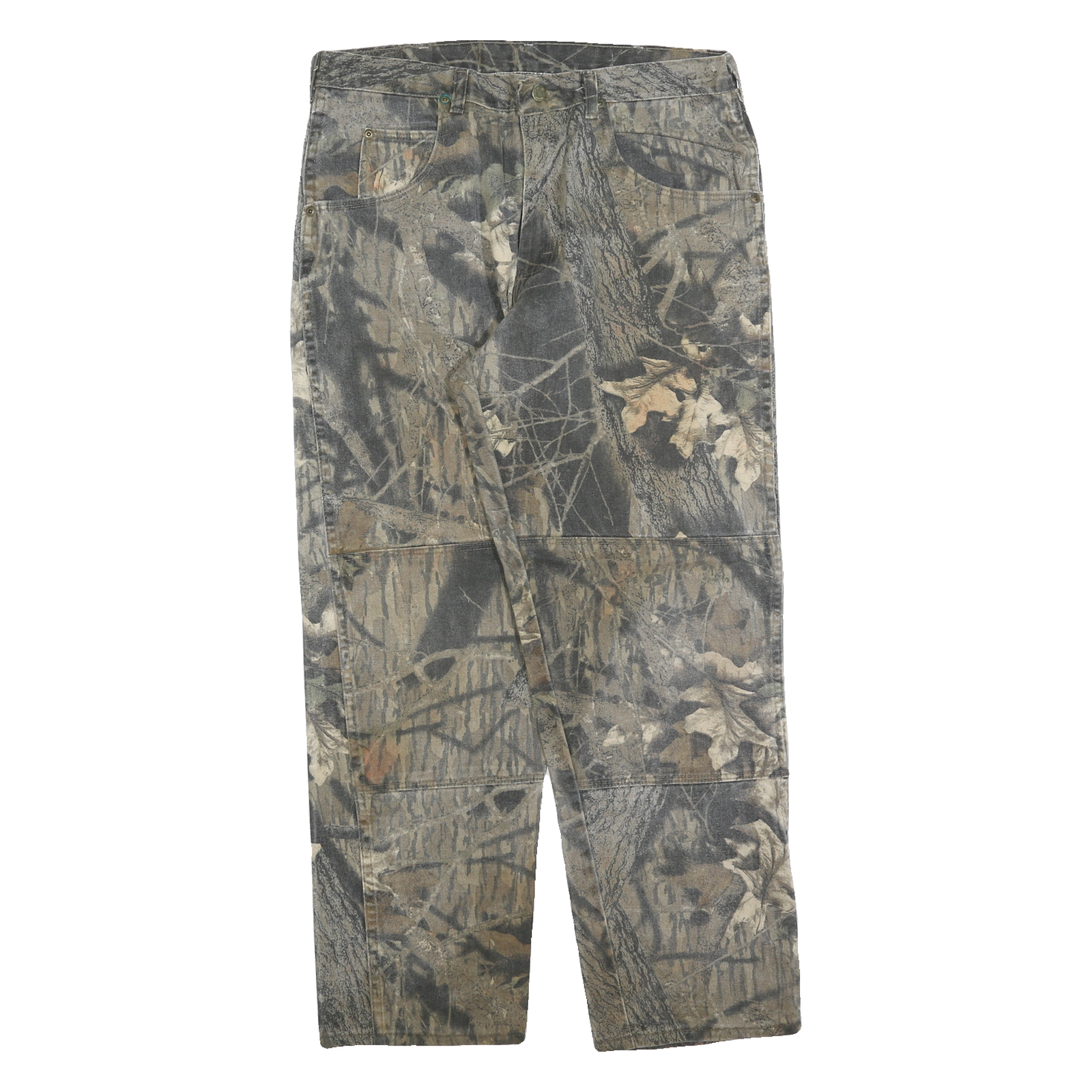 WRANGLER Mens Cotton Blend Green Trousers Regular Straight Fit W34 L30 Refurbished - N/A refurbished available on Cerqular