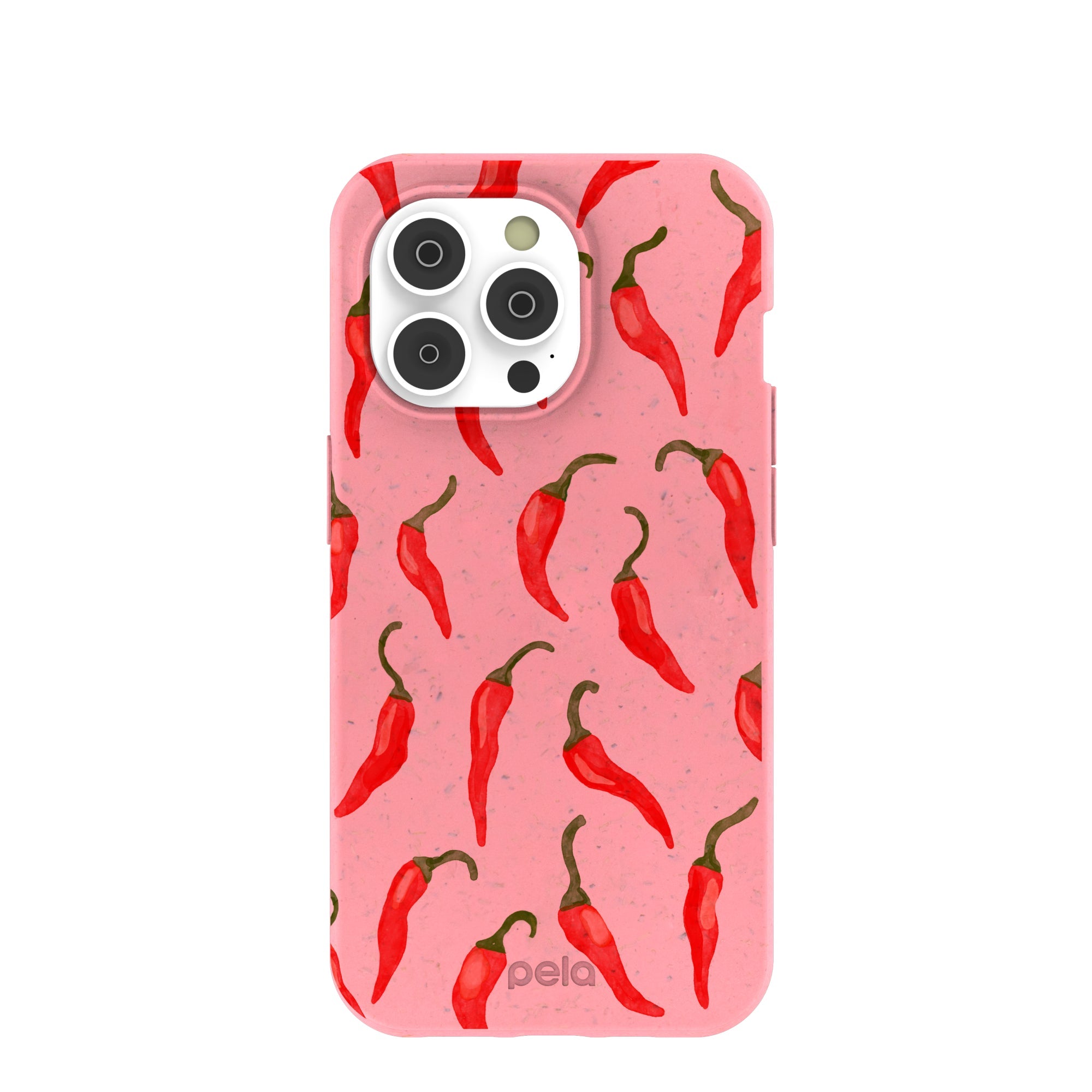 Bubblegum Pink Heatwave iPhone 14 Pro Case Refurbished - Pela Case refurbished available on Cerqular
