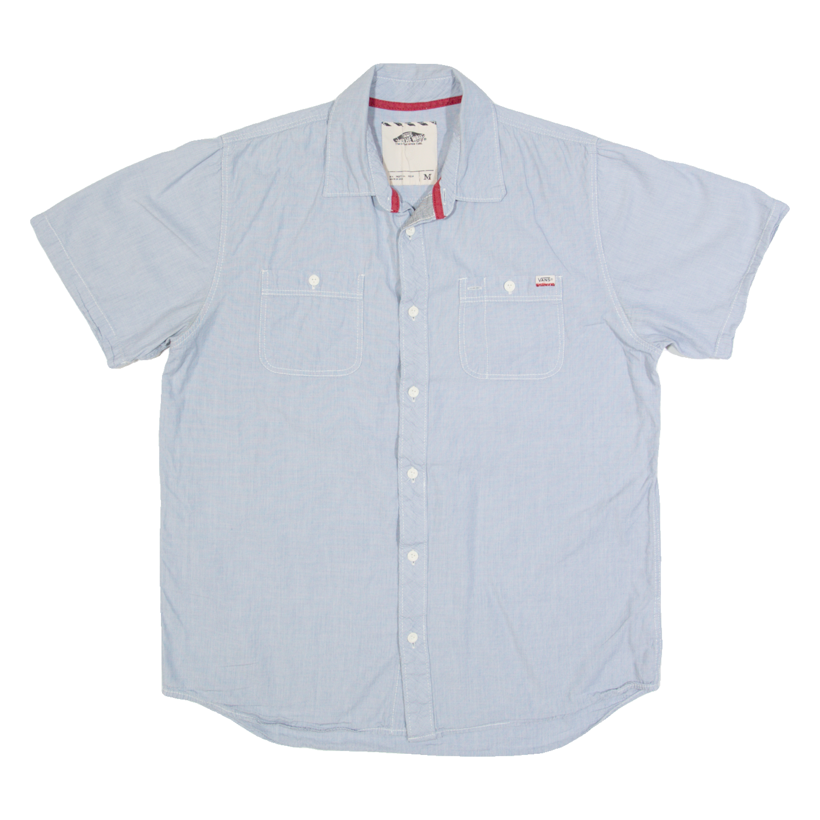 VANS Womens Plain Shirt Blue M Refurbished - N/A refurbished available on Cerqular