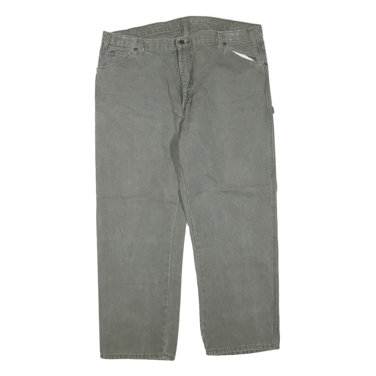 Buy DICKIES Mens Cotton Blend Grey Regular Fit Straight Leg Trousers W42 L28 Refurbished - $42.89 DICKIES Mens Cotton Blend Grey Regular Fit Straight Leg Trousers W42 L28 Refurbished - N/A refurbished available on Cerqular