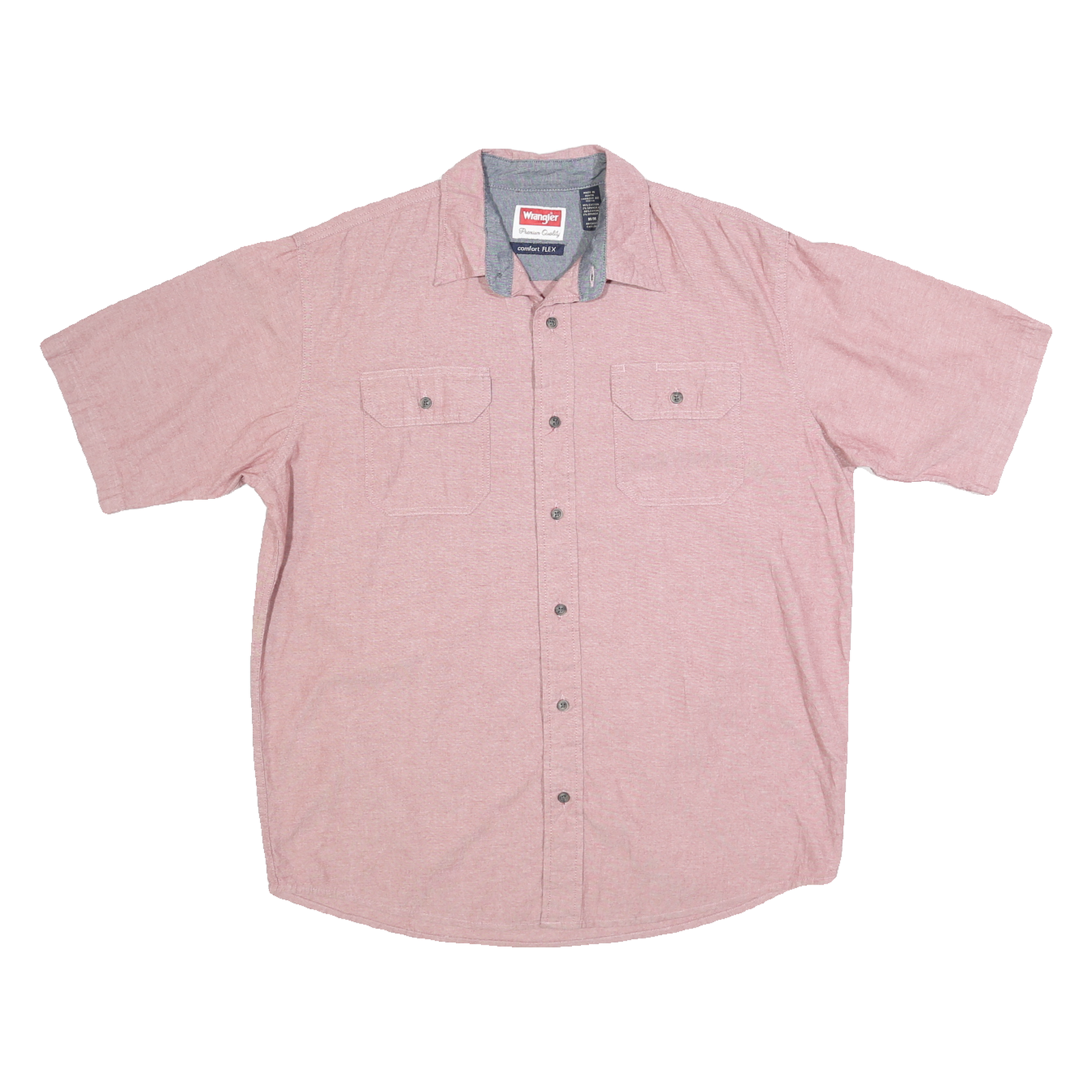Buy WRANGLER Mens Pink Cotton Blend Short Sleeve Shirt M Button Front Casual Refurbished - $24.69 WRANGLER Mens Pink Cotton Blend Short Sleeve Shirt M Button Front Casual Refurbished - N/A refurbished available on Cerqular