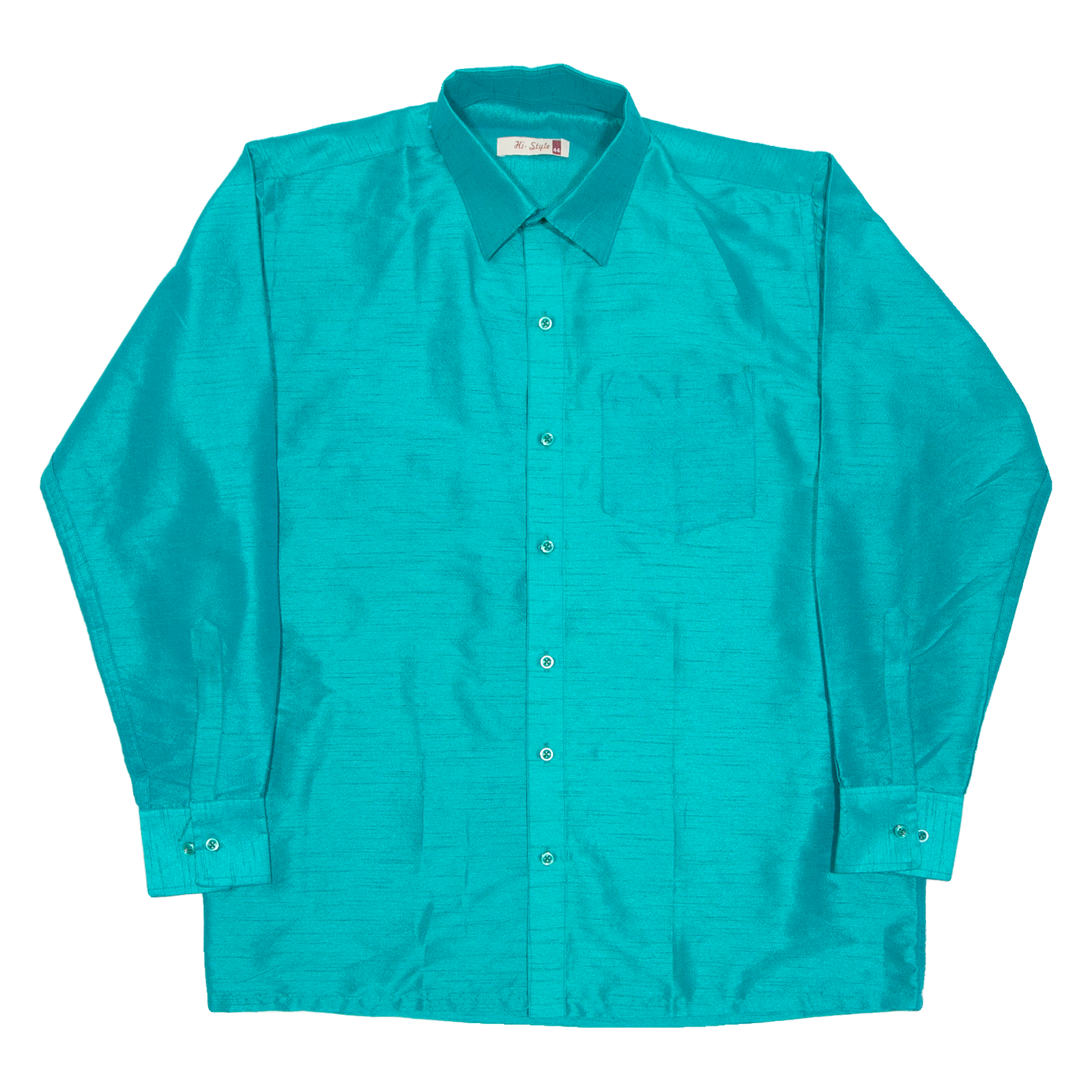 HI-STYLE Mens Plain Shirt Green Long Sleeve XL Refurbished - N/A refurbished available on Cerqular