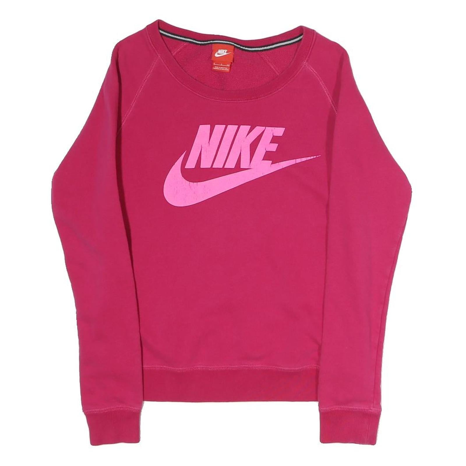 Buy NIKE Womens Pink Sweatshirt Crew Neck S Cotton Blend Pullover Casual Refurbished - $36.39 NIKE Womens Pink Sweatshirt Crew Neck S Cotton Blend Pullover Casual Refurbished - N/A refurbished available on Cerqular