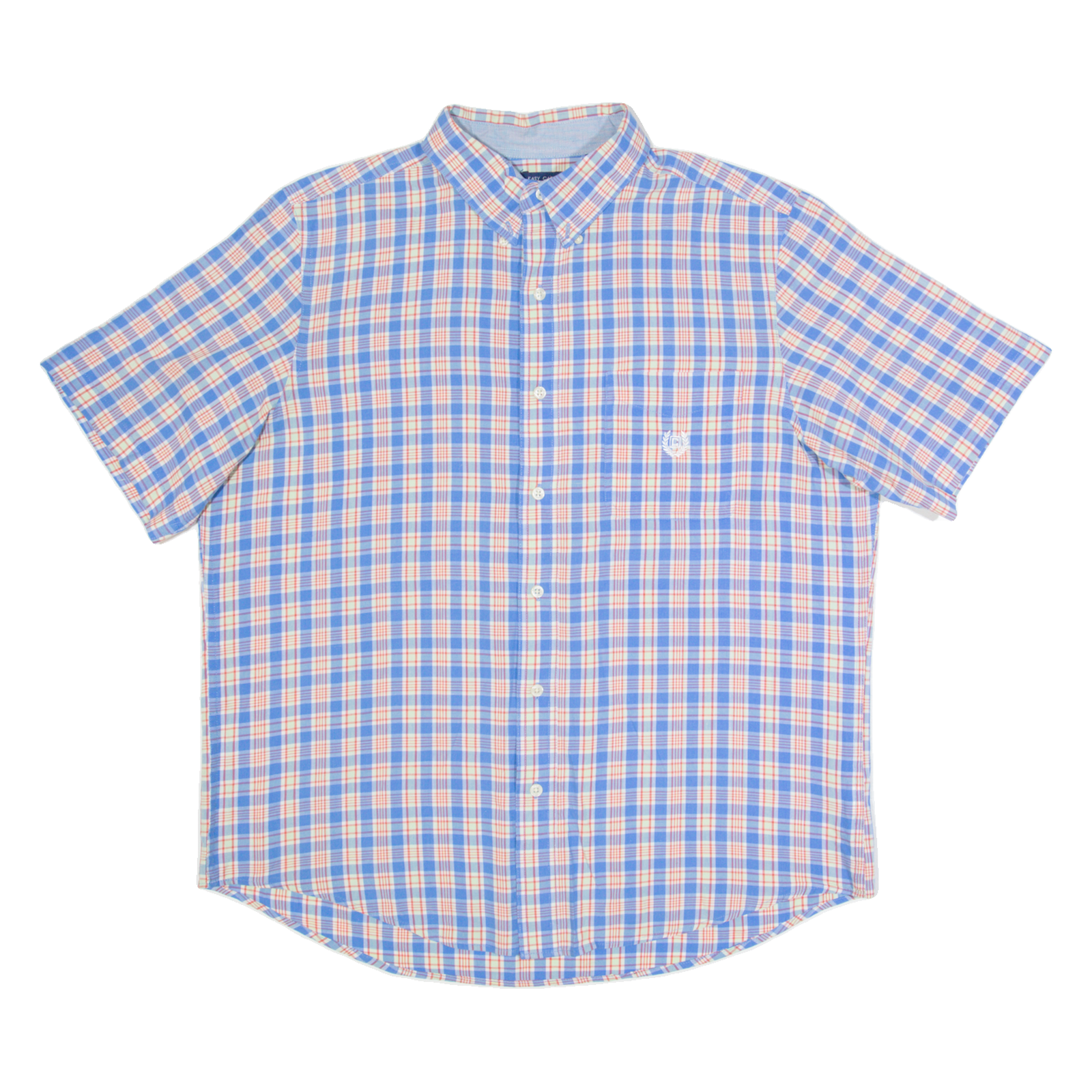 CHAPS Mens Shirt Blue Check L Refurbished - N/A refurbished available on Cerqular