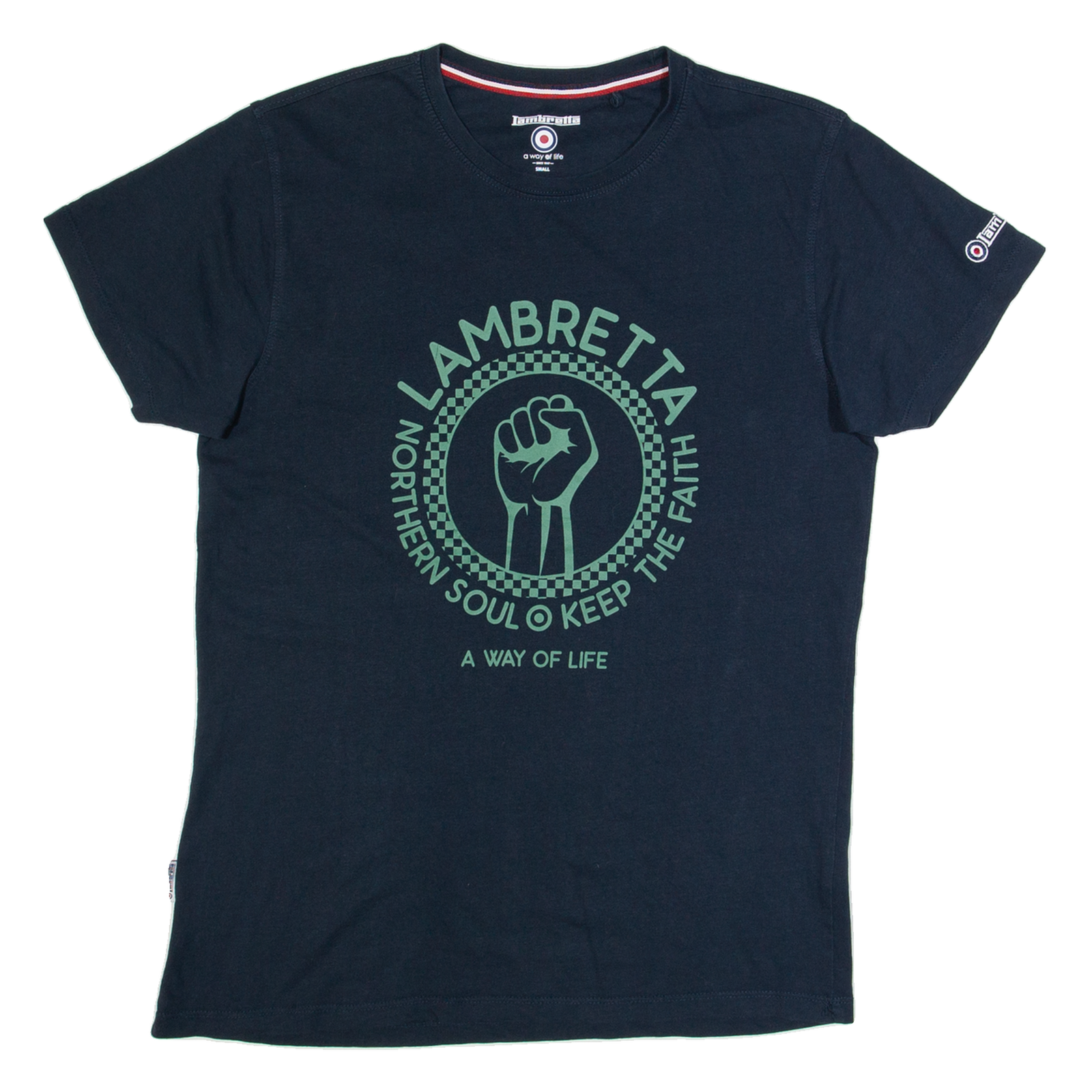 LAMBRETTA Mens T-Shirt Blue S Refurbished - N/A refurbished available on Cerqular