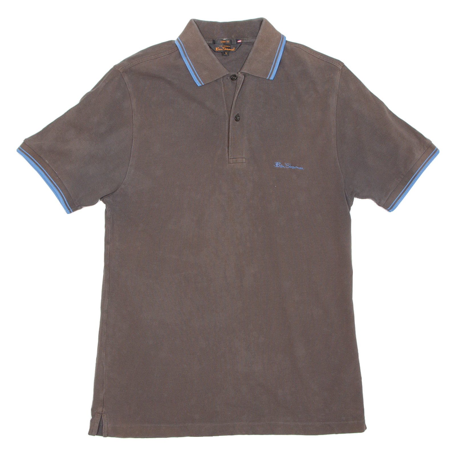 BEN SHERMAN Mens Polo Shirt Brown S Refurbished - N/A refurbished available on Cerqular
