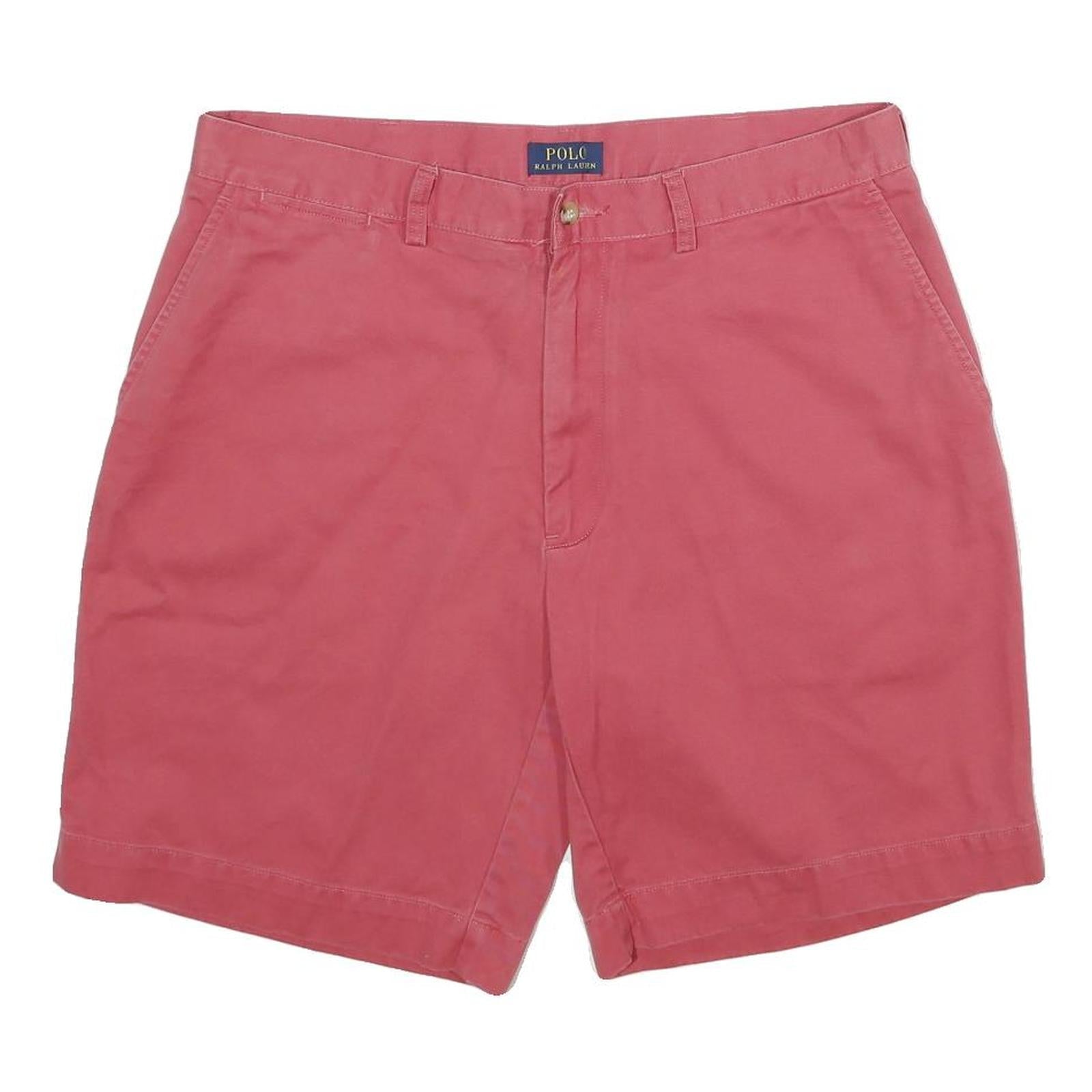 POLO RALPH LAUREN Mens Shorts Red Casual L W36 Chino Cotton Lightweight Refurbished - N/A refurbished available on Cerqular