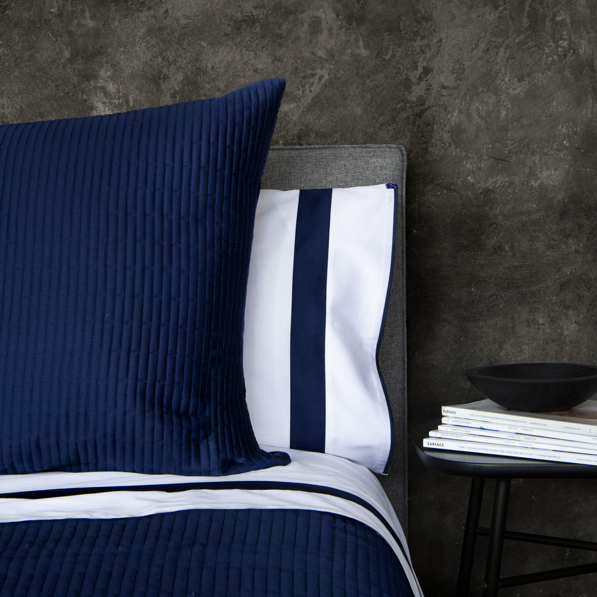 Pair of Pillowcases | Size: Standard | Color: Marine | Touch: Sateen Refurbished - N/A refurbished available on Cerqular