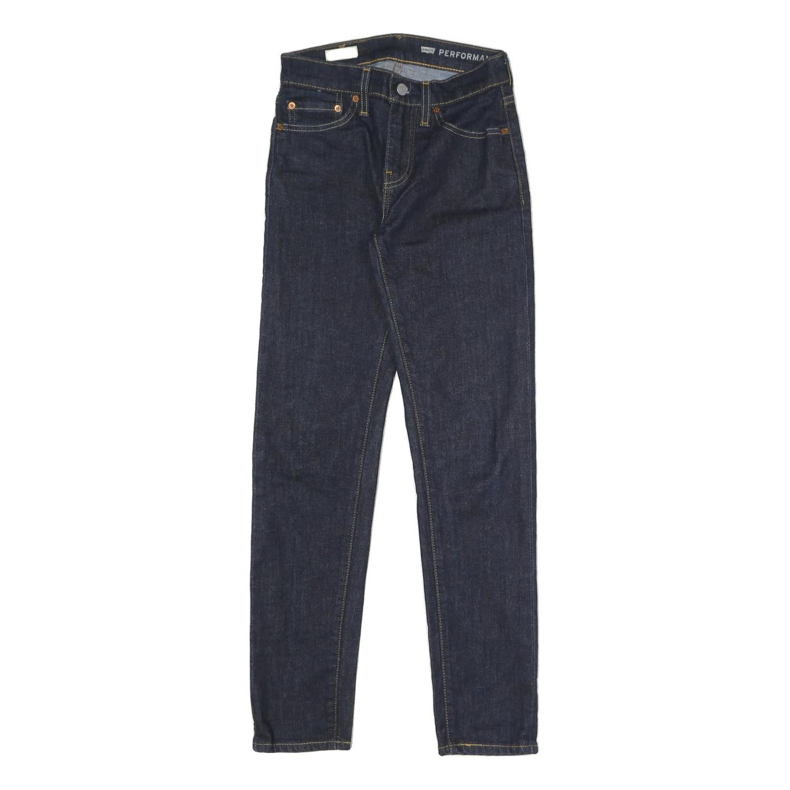 LEVI'S 512 Tapered Mens Jeans Blue Slim Tapered Denim Dark W26 L29 Classic Refurbished - N/A refurbished available on Cerqular