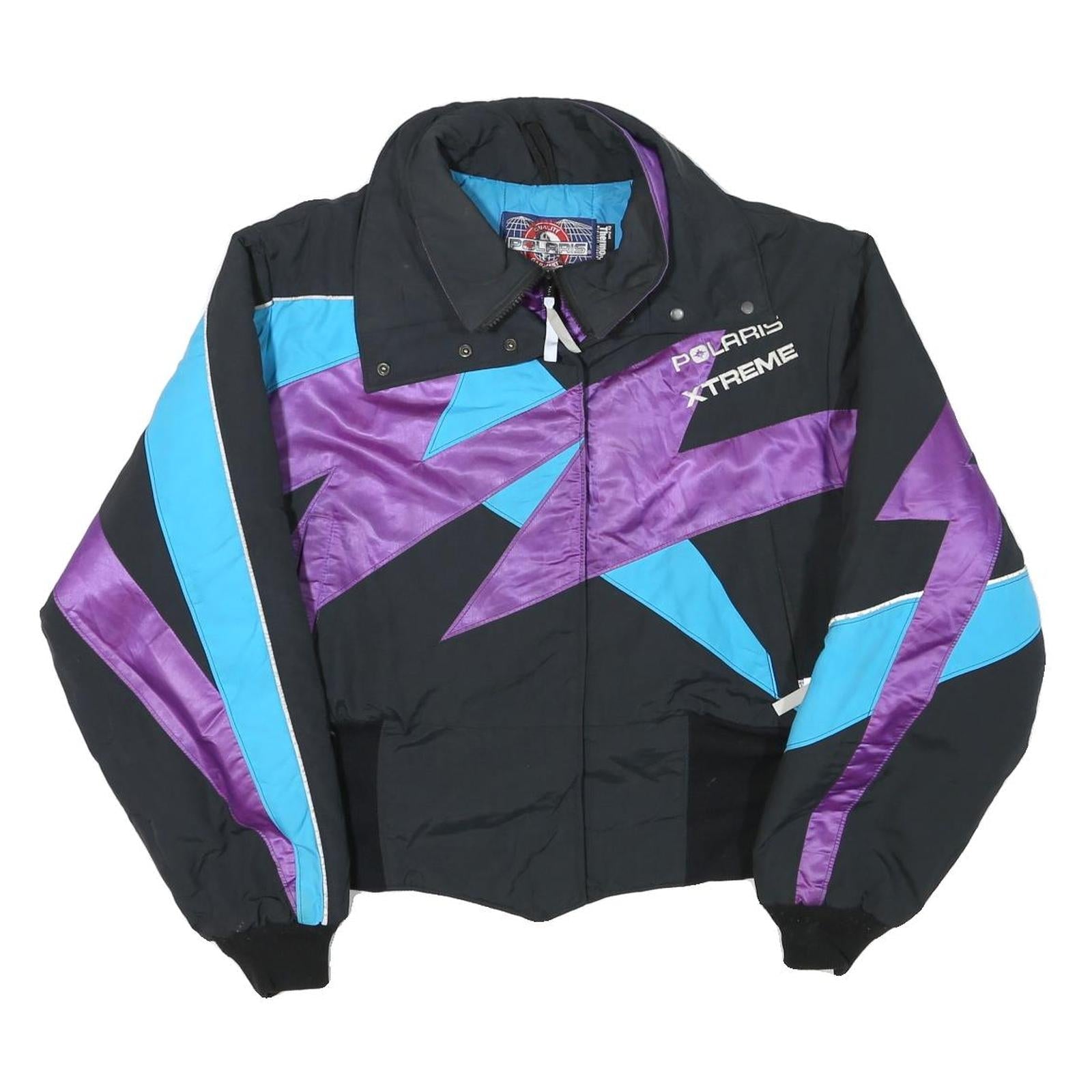 POLARIS Womens Black Blue & Purple Xtreme Jacket S Polyester Blend Zip Refurbished - N/A refurbished available on Cerqular
