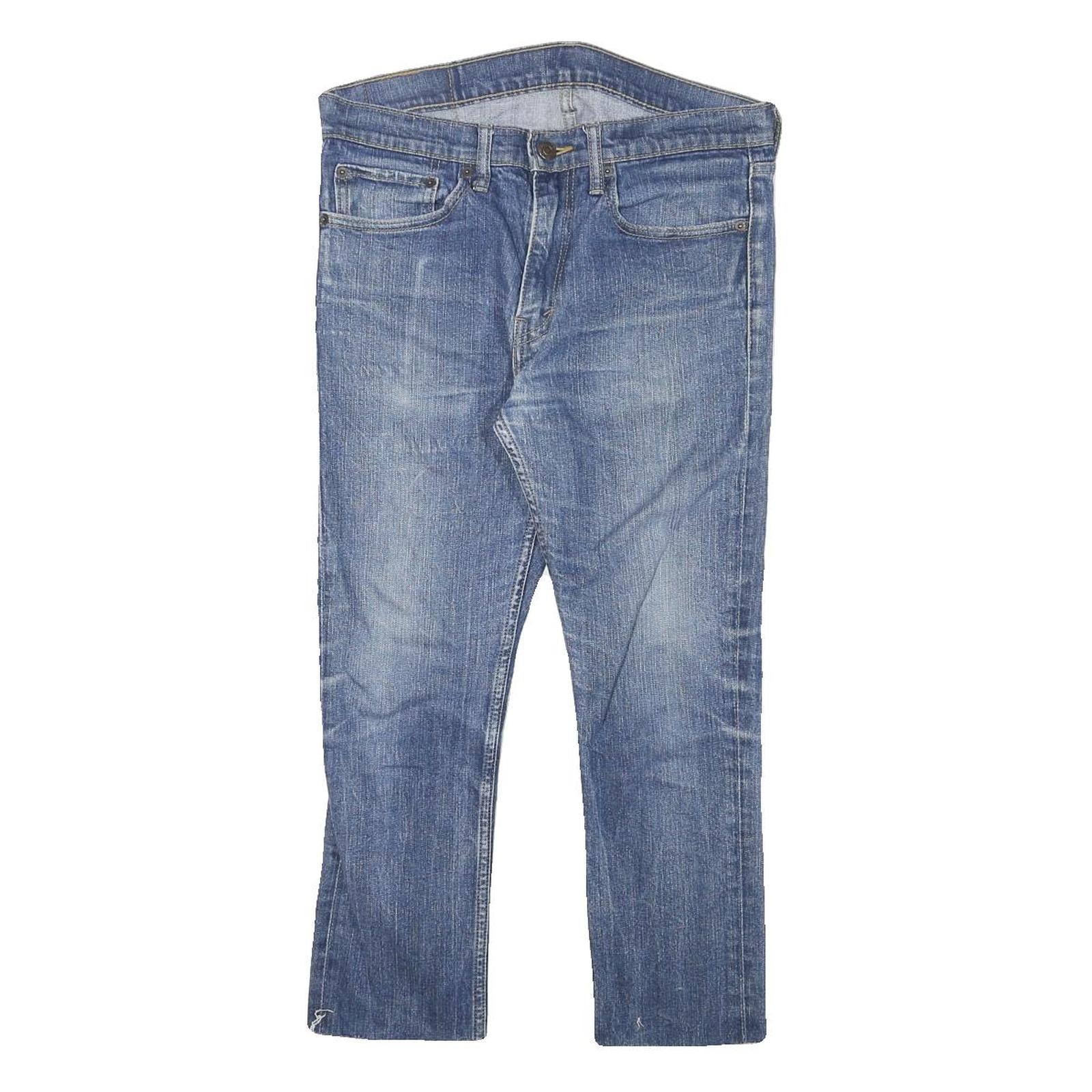 LEVI'S Mens Slim Blue Denim Medium Jeans W30 L23 Classic Zip Casual Stylish Refurbished - N/A refurbished available on Cerqular