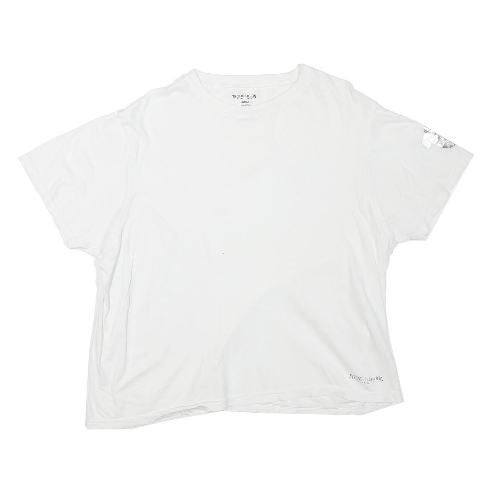 Buy TRUE RELIGION Womens White Graphic T-Shirt L Short Sleeve Crew Neck Logo Refurbished - $28.59 TRUE RELIGION Womens White Graphic T-Shirt L Short Sleeve Crew Neck Logo Refurbished - N/A refurbished available on Cerqular