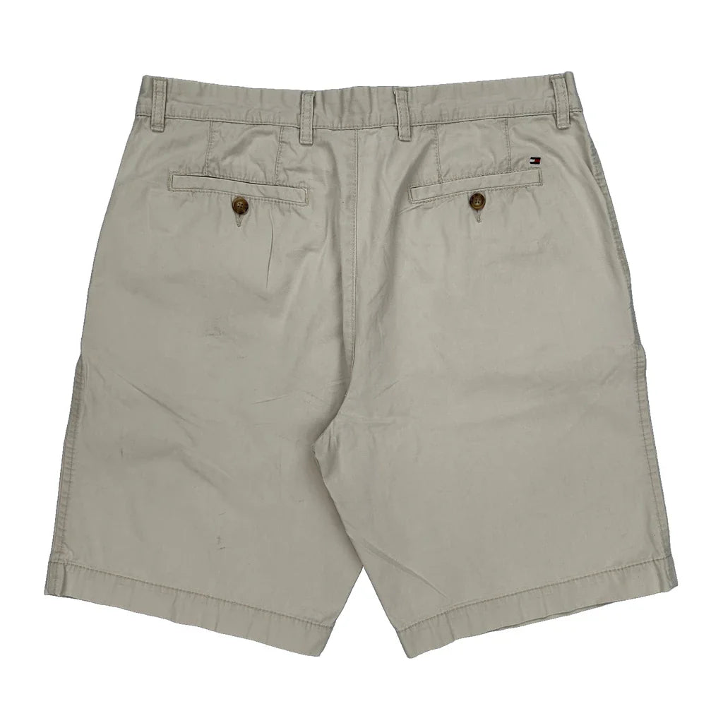 Tommy Hilfiger Chino Shorts - 34W 10L Beige Cotton Refurbished - Thrifted (note: this is a term often used to describe second- refurbished available on Cerqular